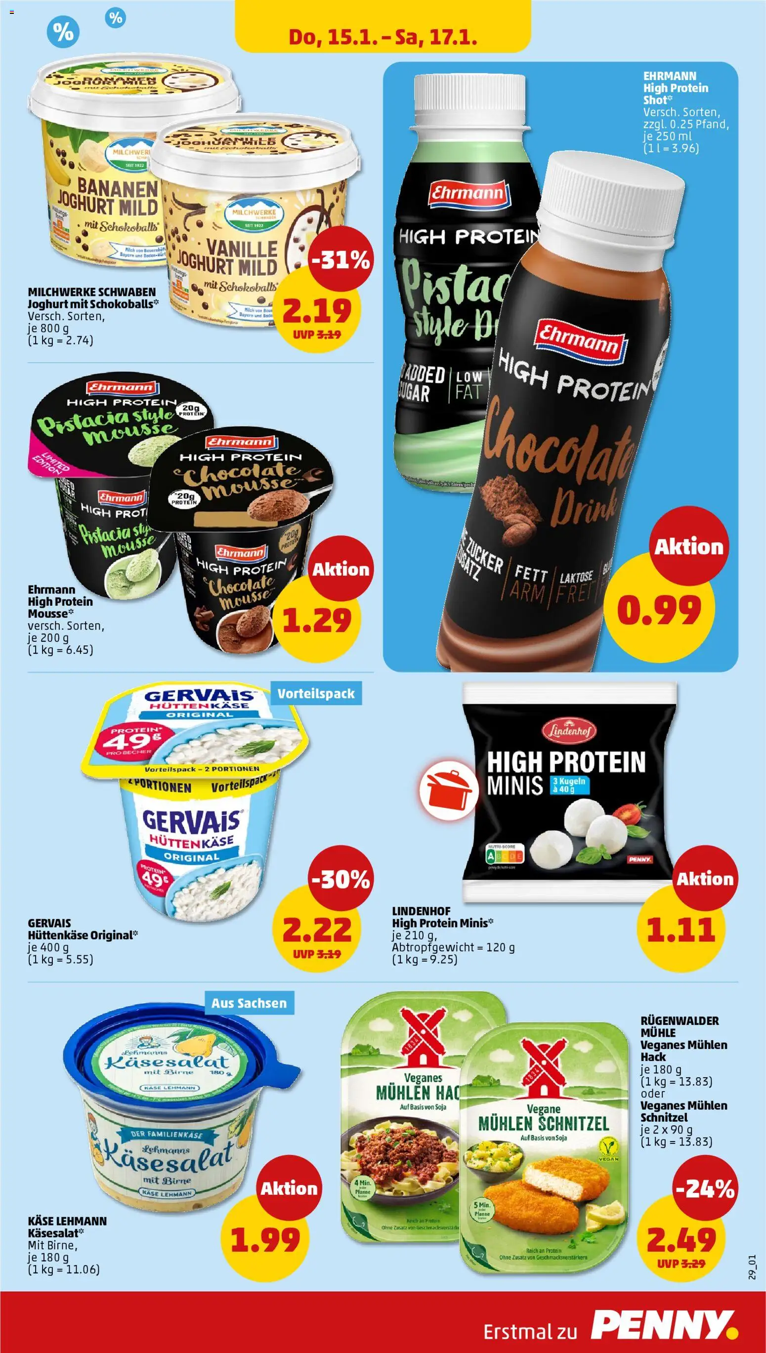 Penny Prospekt 	 – gültig ab 12.01.2026 | Seite: 33 | Produkte: Mühle, Milch, Joghurt, Schnitzel