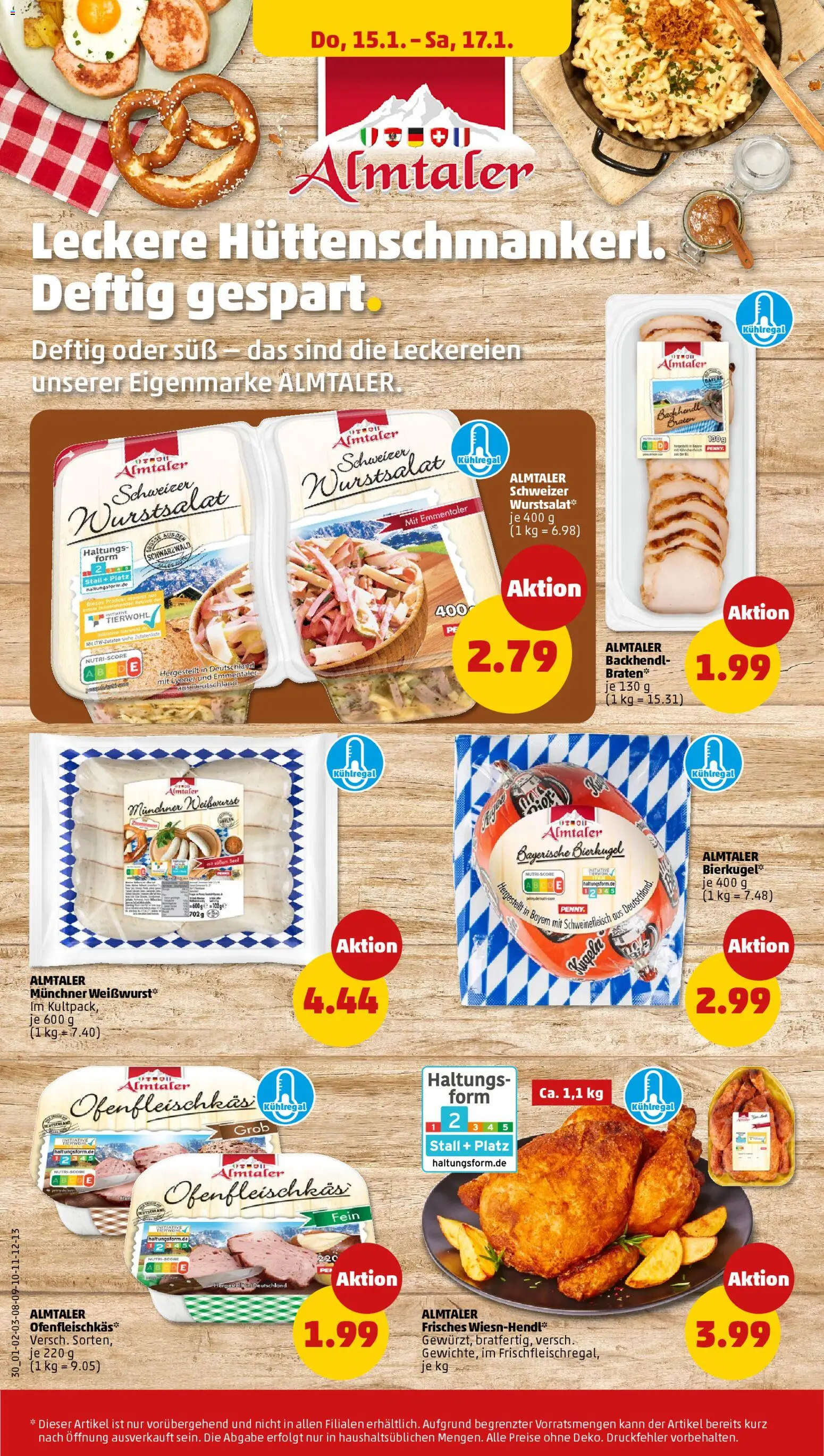 Penny Prospekt 	 – gültig ab 12.01.2026 | Seite: 34 | Produkte: Weißwurst, Schweinefleisch