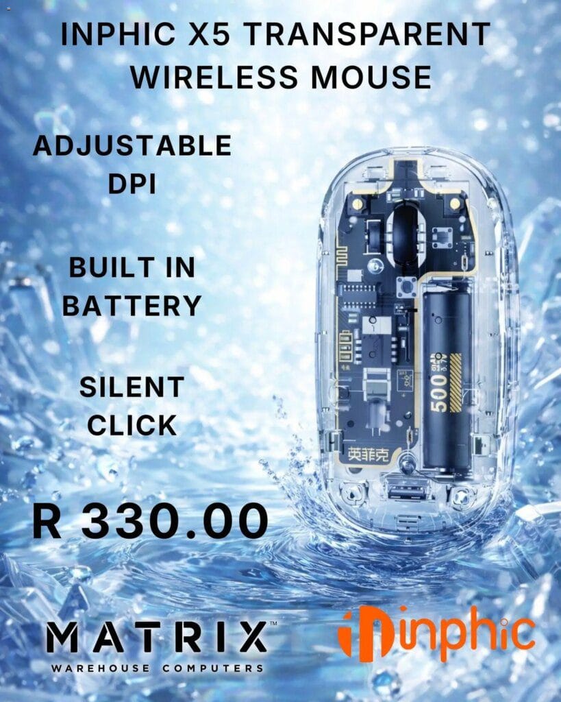 Matrix Warehouse NPHIC X5 Transparent Wireless Mouse (from Friday 16/01/2026) Online 1 Matrix Warehouse NPHIC X5 Transparent Wireless Mouse (from Friday 16/01/2026) Online