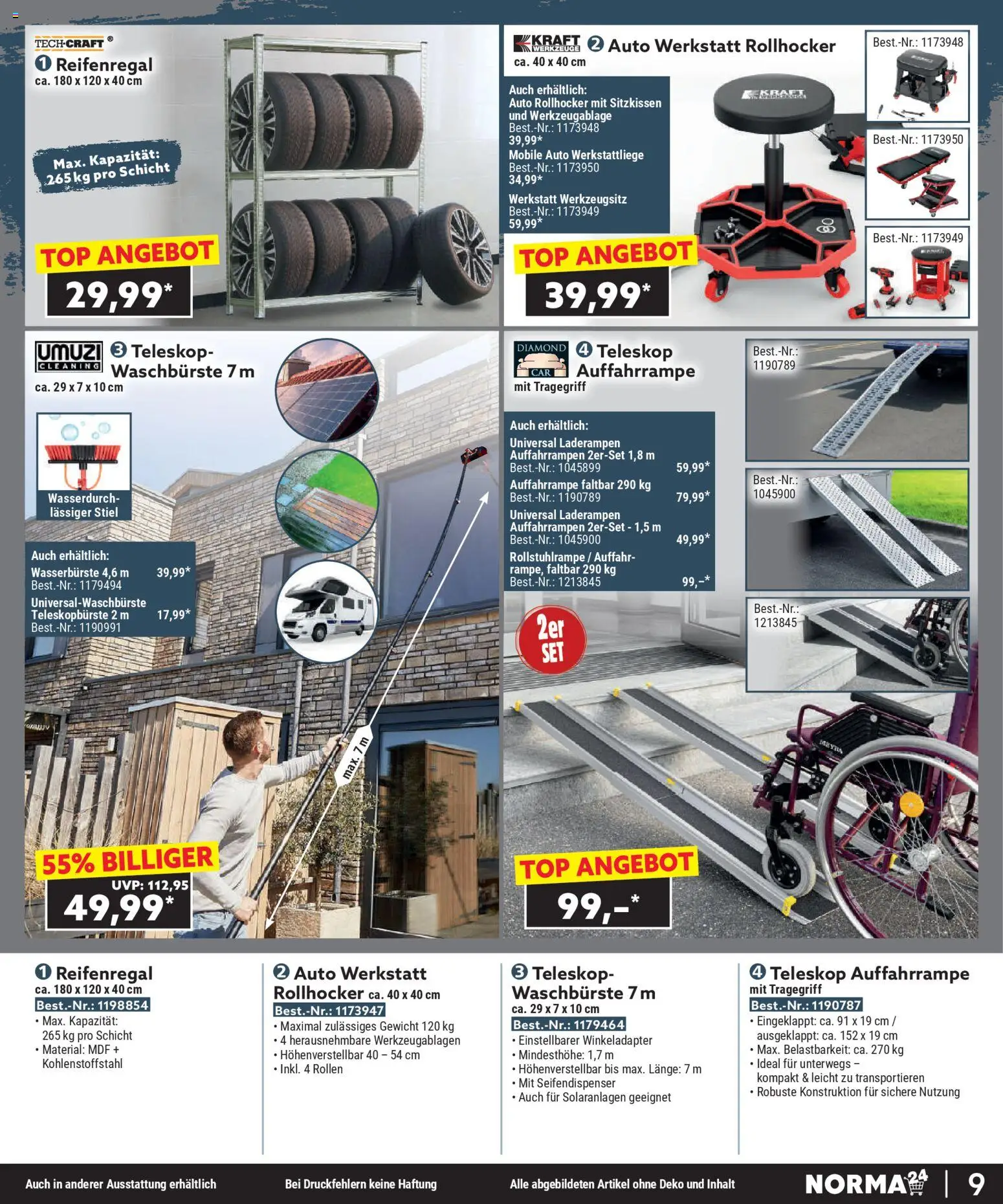 Norma Bestellmagazin Januar 2026 – gültig ab 01.01.2026 | Seite: 9 | Produkte: Top, Gewicht