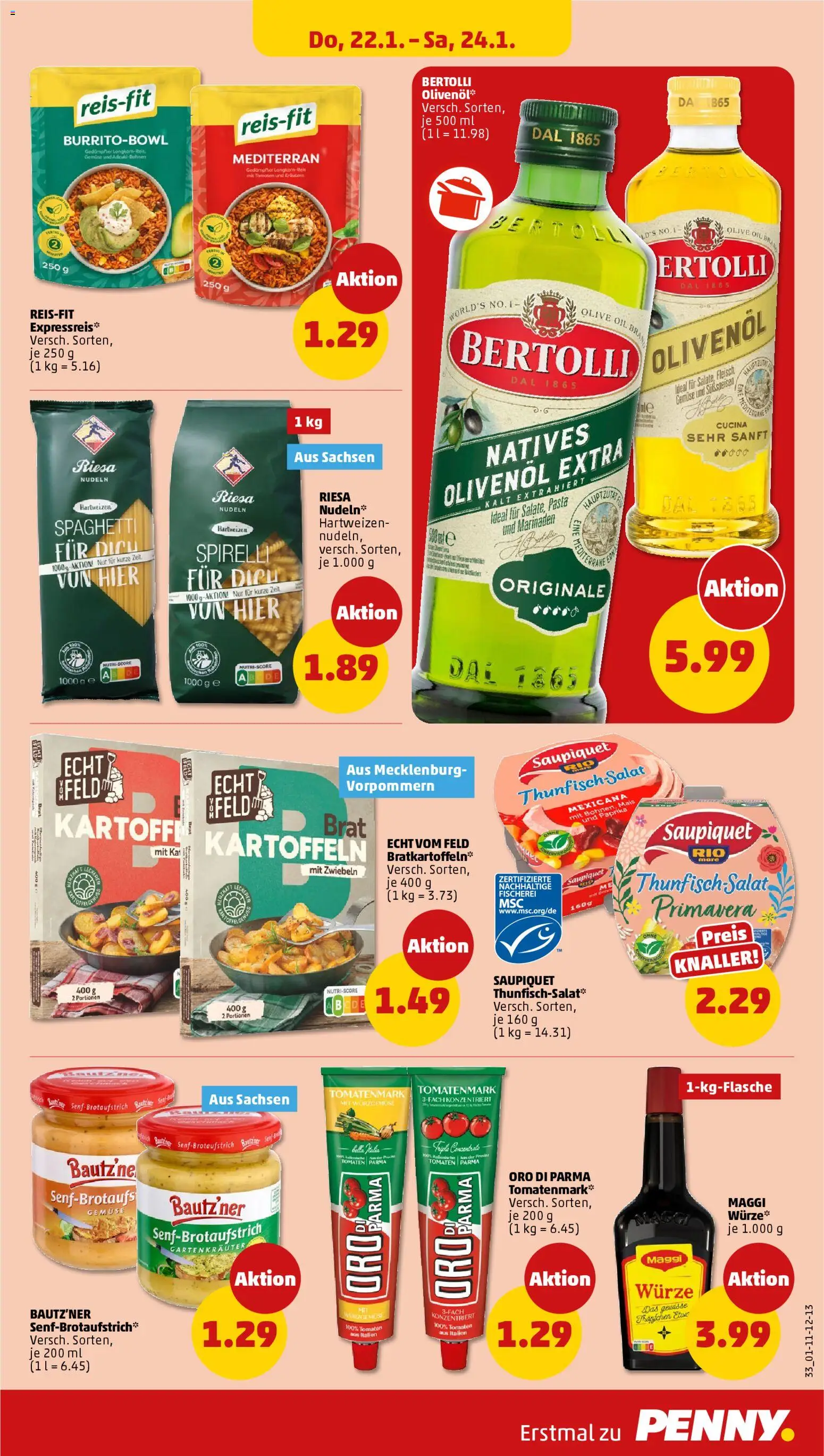 Penny Prospekt 	 – gültig ab 19.01.2026 | Seite: 35 | Produkte: Maggi, Tomaten, Paprika, Nudeln