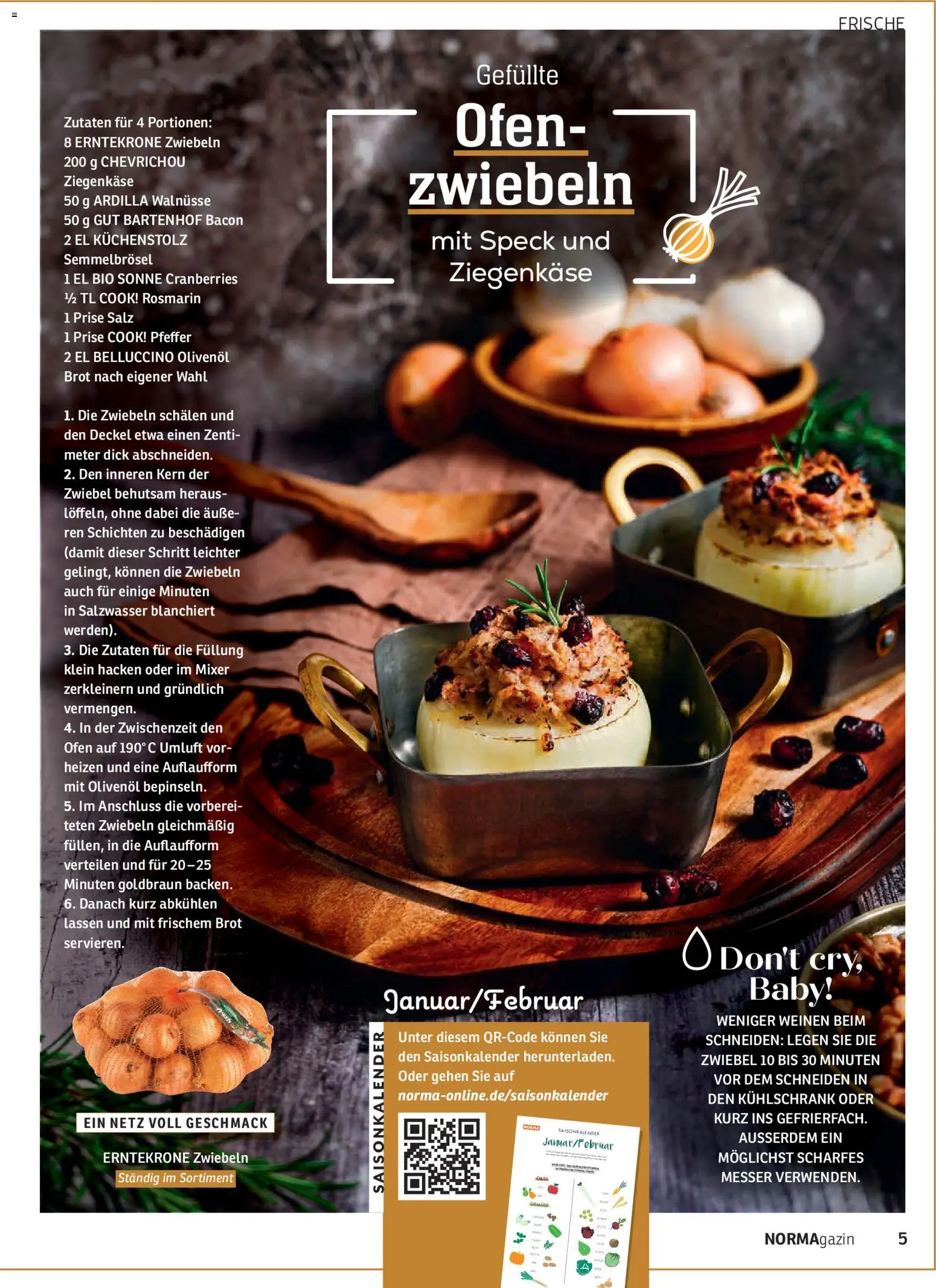 Norma NORMAgazin Januar/Februar 2026 – gültig ab 01.01.2026 | Seite: 5 | Produkte: Walnüsse, Ziegenkäse, Kühlschrank, Pfeffer