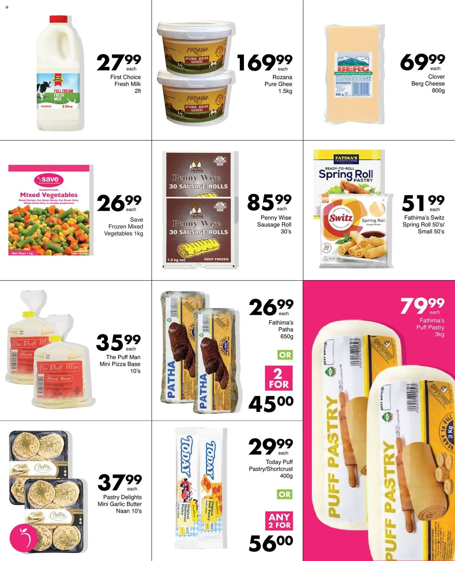 New Save catalogue – valid from 23.01.2026 | Page: 3 | Products: Milk, Butter, Cheese, Vegetables