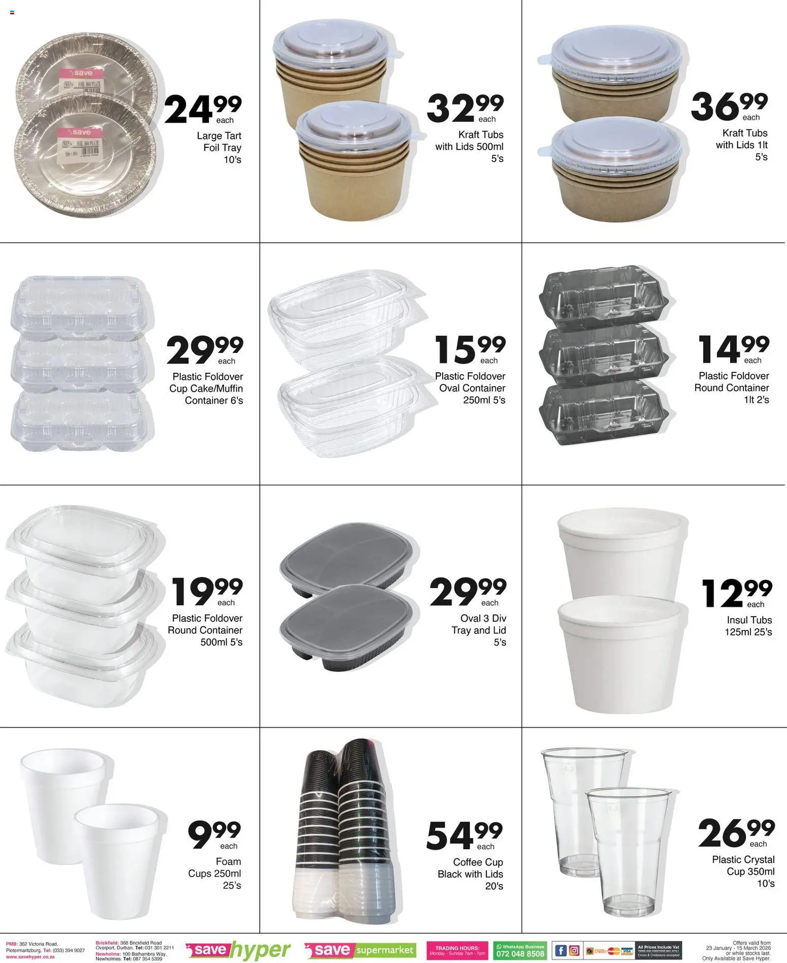 New Save catalogue – valid from 23.01.2026 | Page: 16 | Products: Tray, Plate, Coffee, Foam