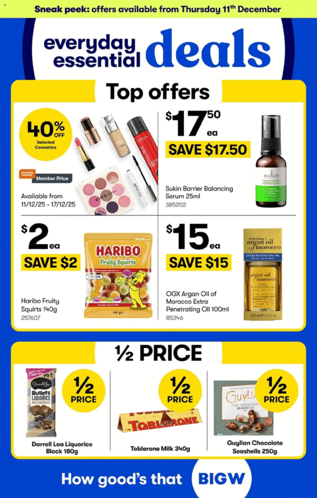 BigW Catalogue 11 December – 18 December 2025.