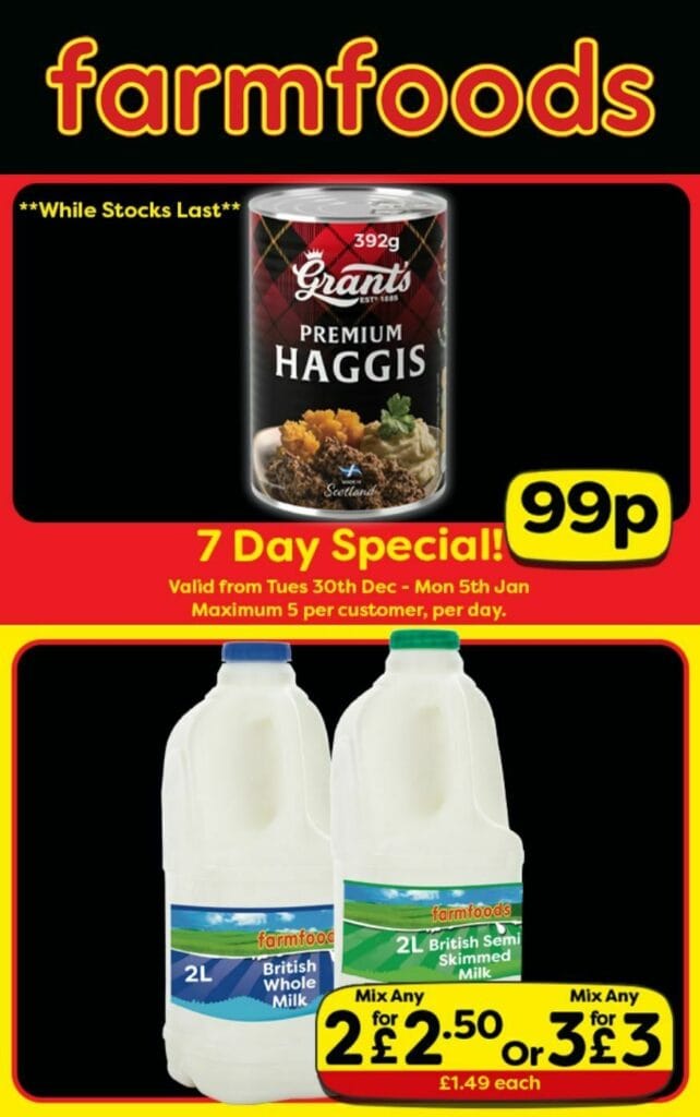 Farmfoods Offers from 30 December