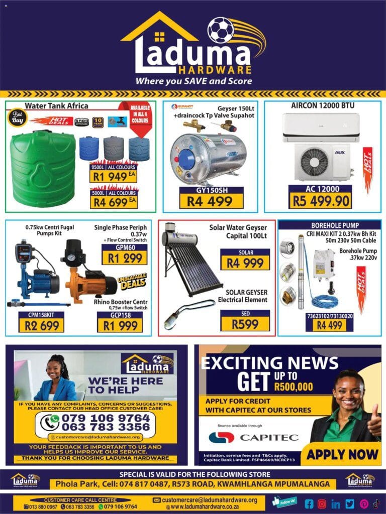 Laduma Hardware – Phola Park Specials (01/02/2026 – 31/03/2026) Online