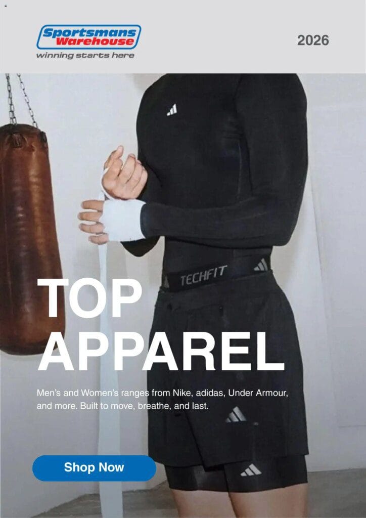 Sportsmans Warehouse Specials (from Sunday 01/02/2026) Online 1 Sportsmans Warehouse Specials (from Sunday 01/02/2026) Online