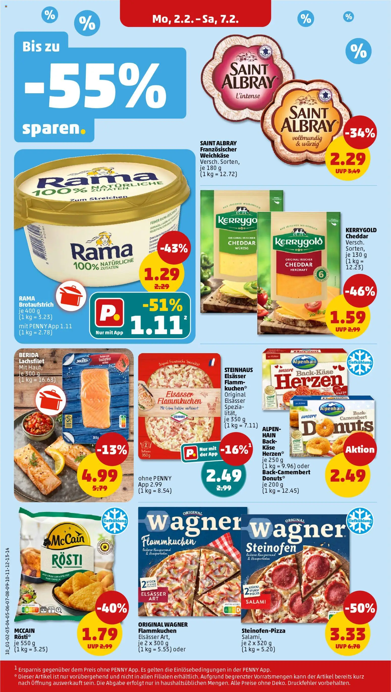 Penny Prospekt 	 – gültig ab 02.02.2026 | Seite: 14 | Produkte: McCain, Creme, Kartoffeln, Salami