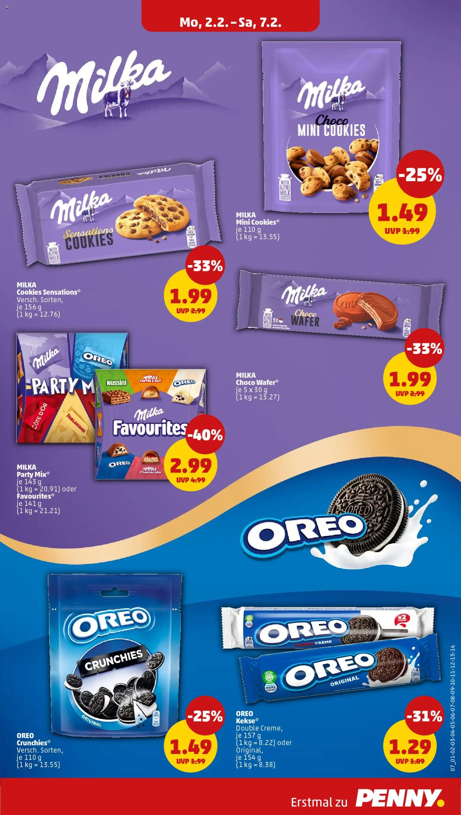 Penny Prospekt 	 – gültig ab 02.02.2026 | Seite: 11 | Produkte: Milka, Creme, Kekse