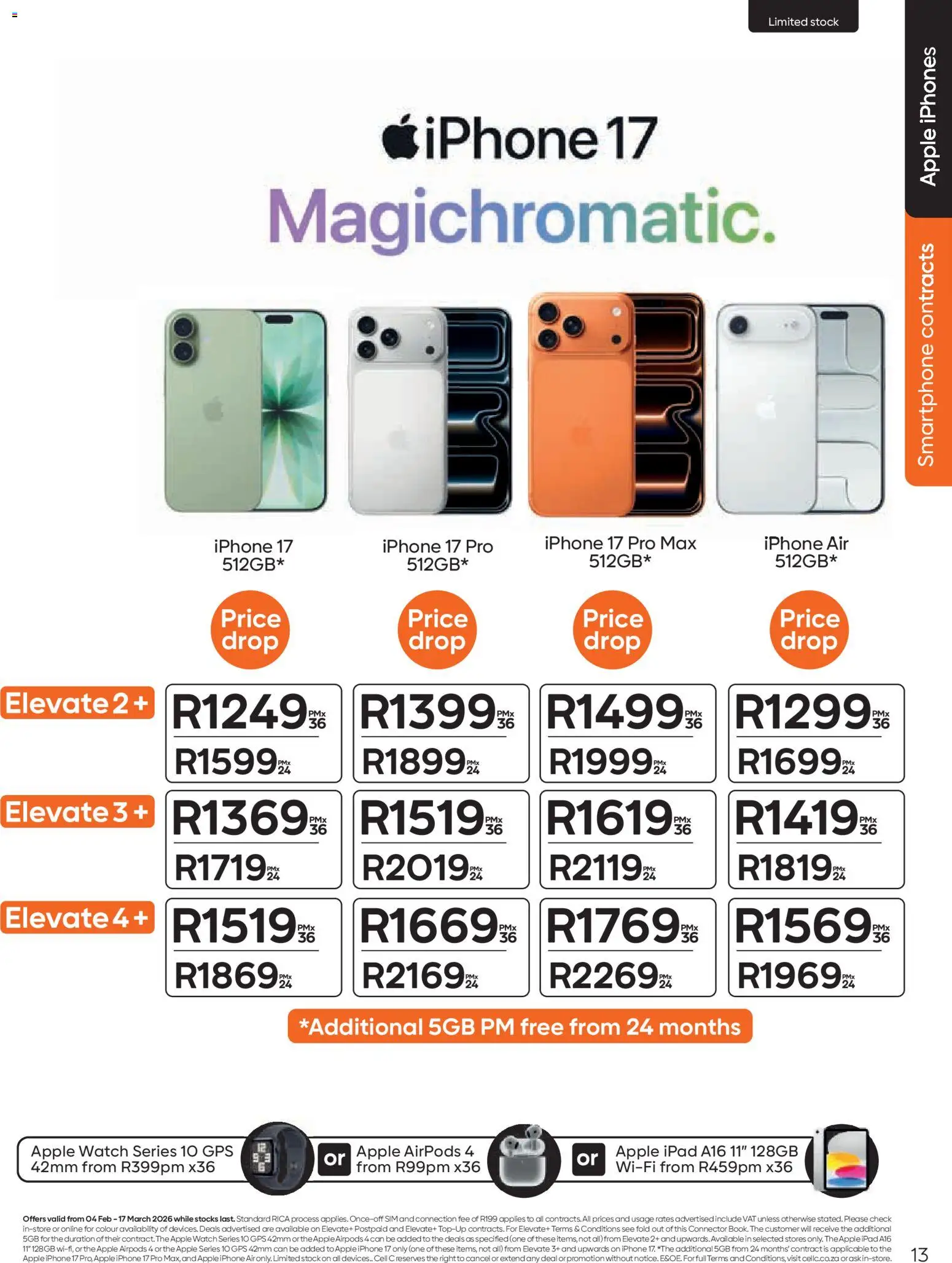 New Cell C catalogue – valid from 04.02.2026 | Page: 15