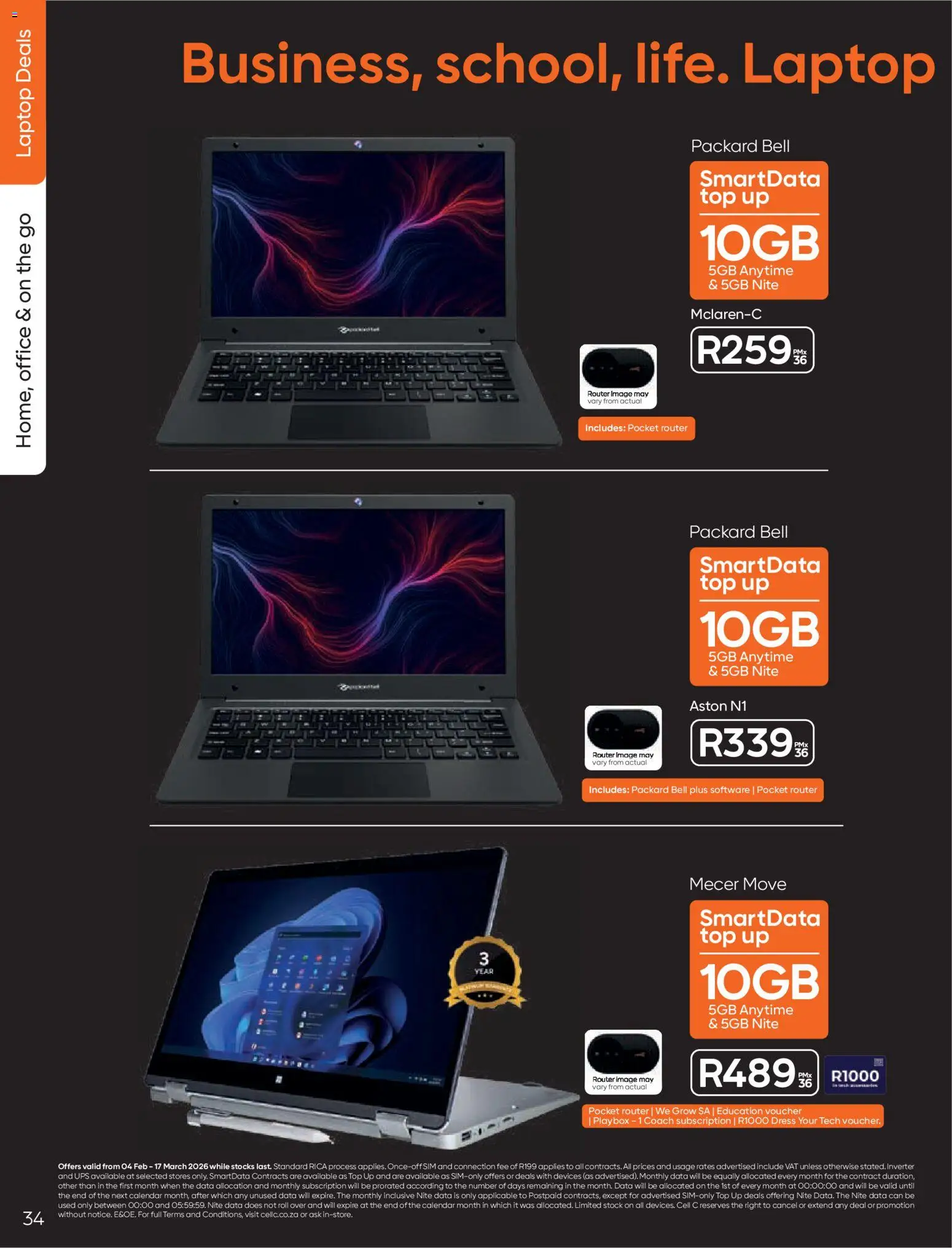 New Cell C catalogue – valid from 04.02.2026 | Page: 36