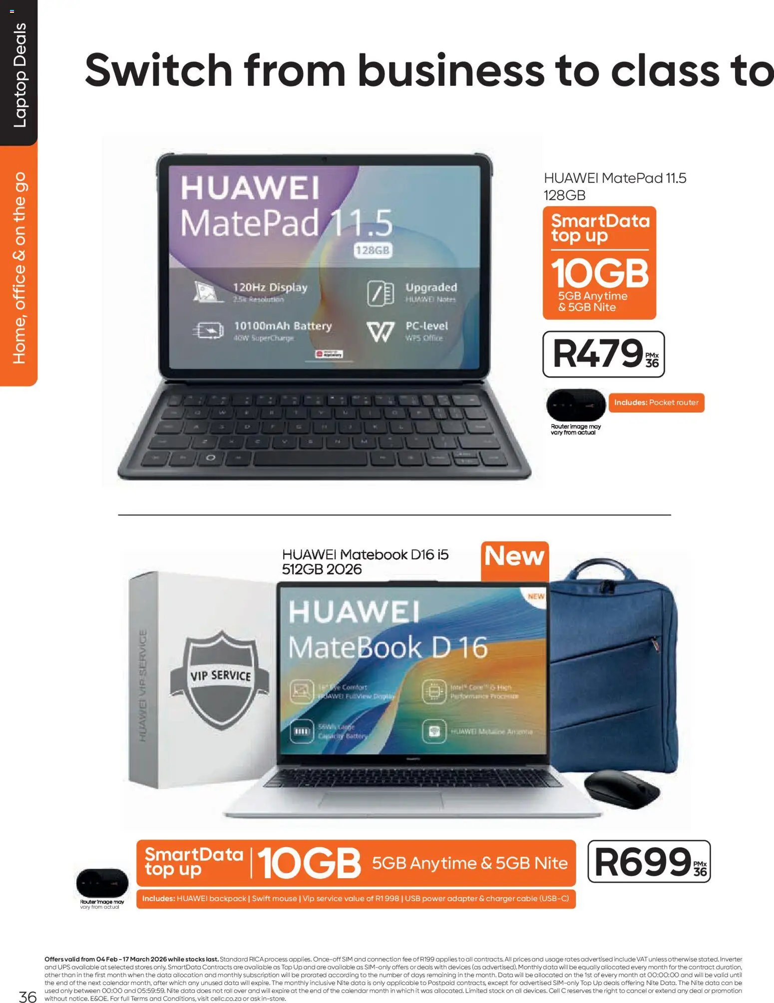 New Cell C catalogue – valid from 04.02.2026 | Page: 38