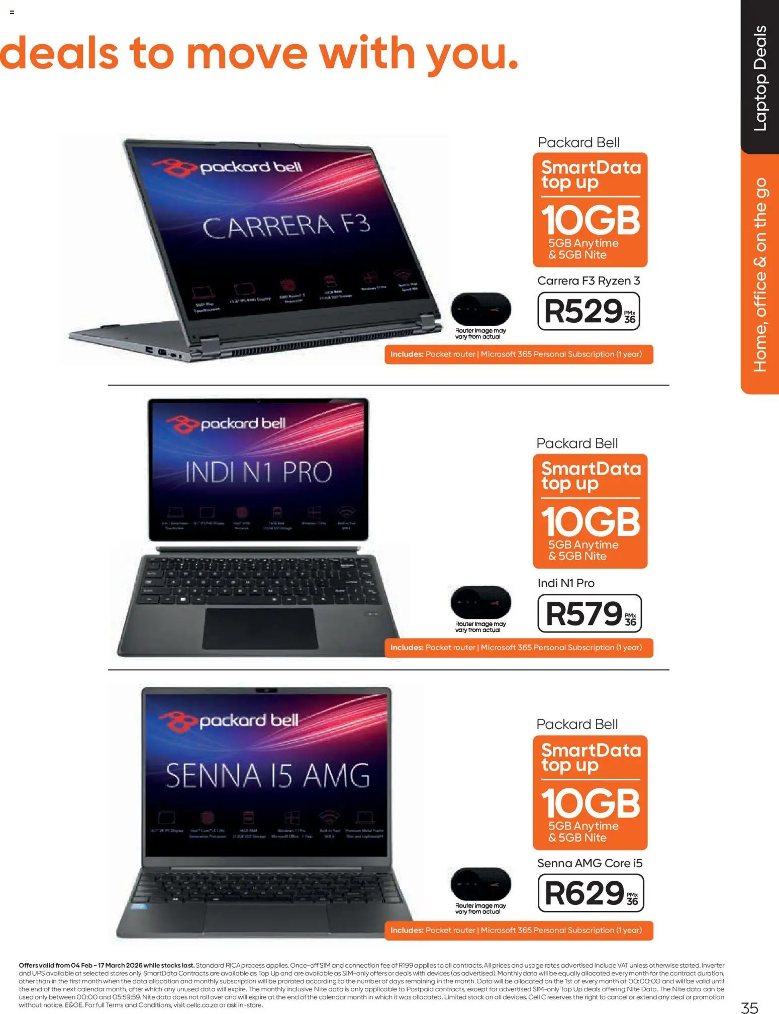 New Cell C catalogue – valid from 04.02.2026 | Page: 37