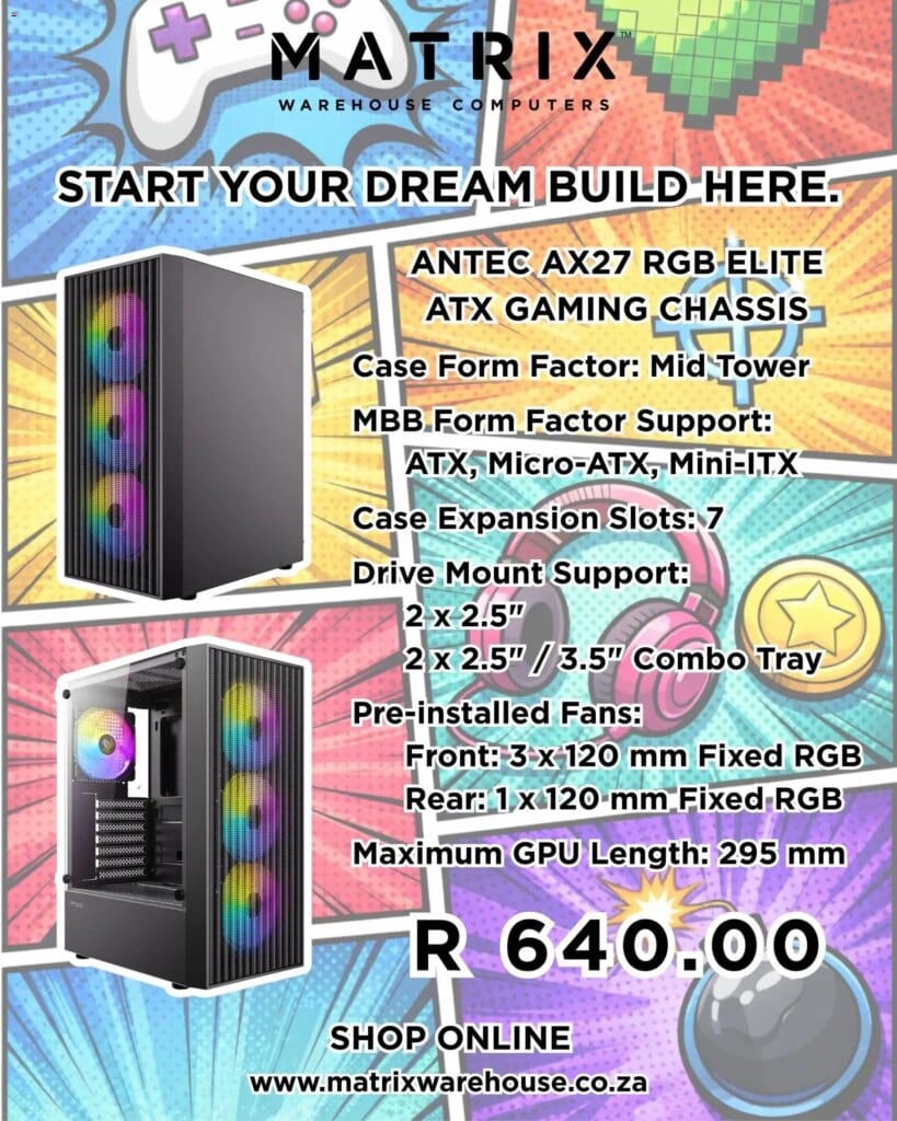 Matrix Warehouse RGB gaming chassis (from Wednesday 11/02/2026) Online