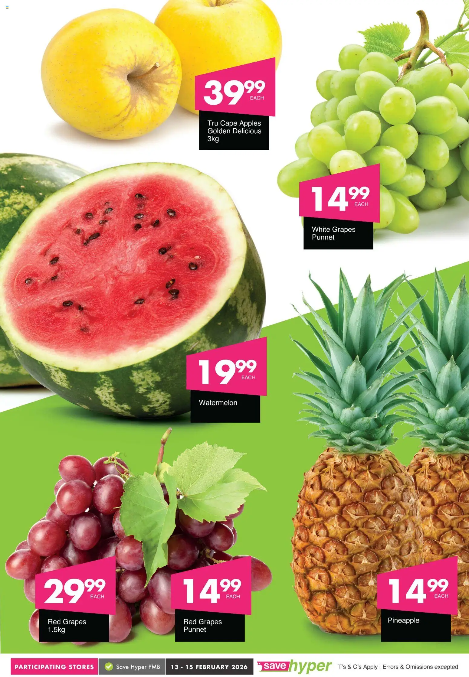 New Save catalogue – valid from 13.02.2026 | Page: 6 | Products: Apples, Pineapple, Grapes New Save catalogue – valid from 13.02.2026 | Page: 6 | Products: Apples, Pineapple, Grapes