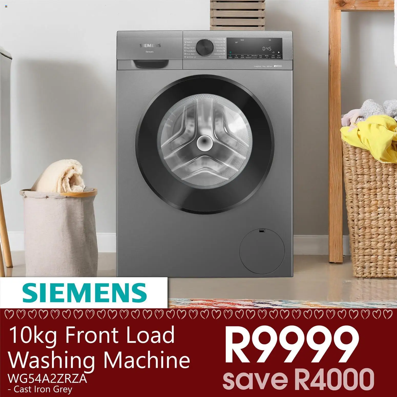 New Tafelberg Furnishers catalogue – valid from 13.02.2026 | Page: 9 | Products: Washing machine, Iron