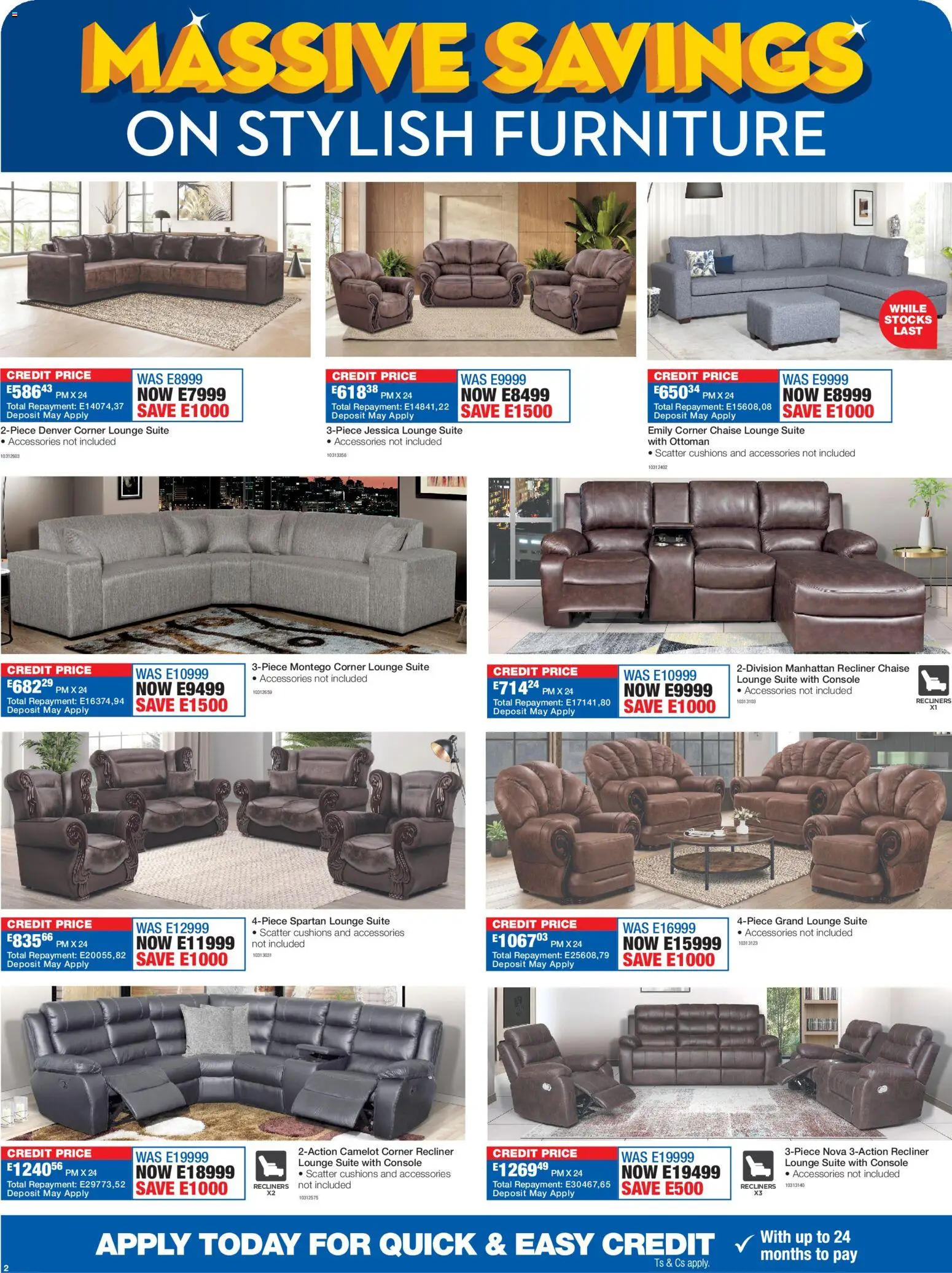New OK Furniture catalogue – valid from 16.02.2026 | Page: 2 | Products: Lounge suite, Ottoman, Chaise