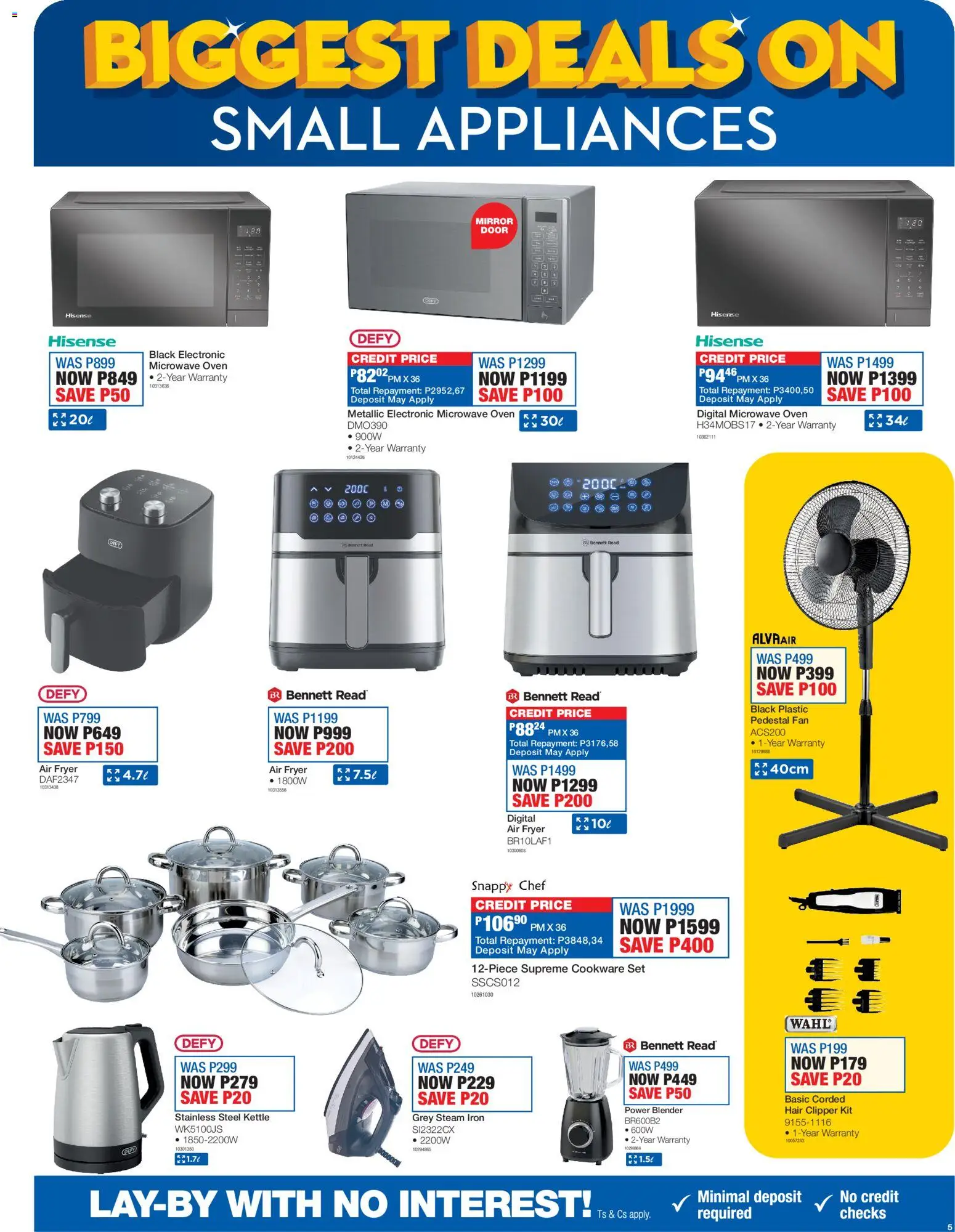 New OK Furniture catalogue – valid from 16.02.2026 | Page: 5 | Products: Oven, Kettle, Fan, Hair clipper New OK Furniture catalogue – valid from 16.02.2026 | Page: 5 | Products: Oven, Kettle, Fan, Hair clipper