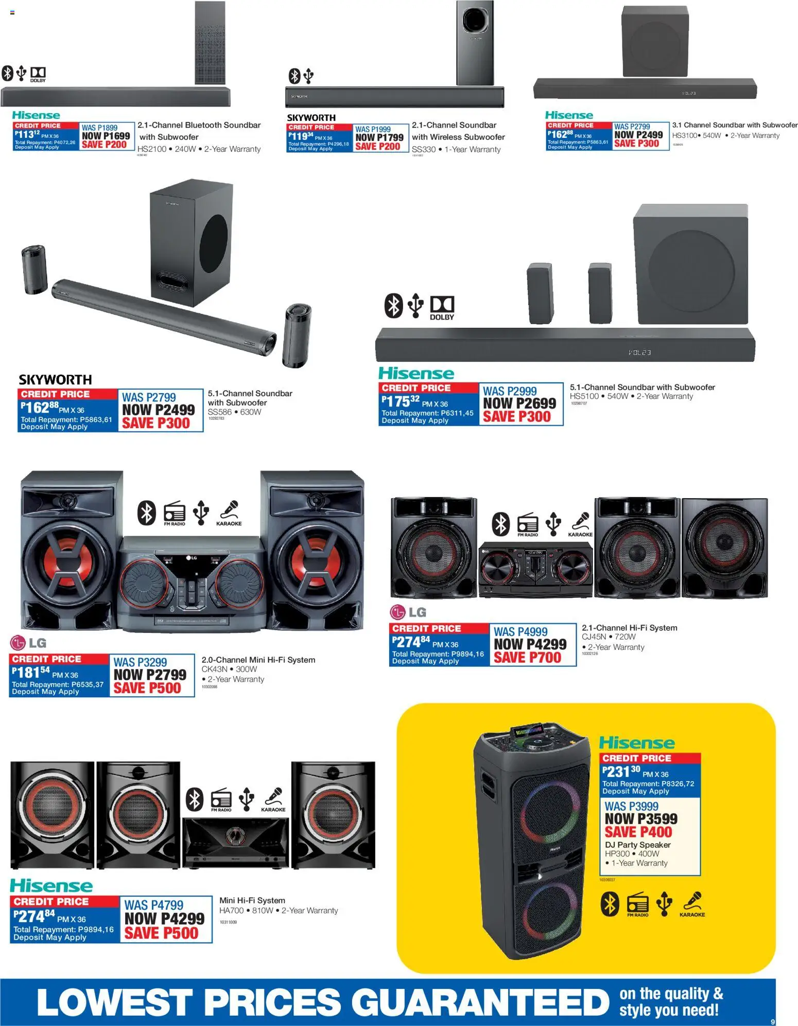 New OK Furniture catalogue – valid from 16.02.2026 | Page: 9 | Products: Radio, Speaker, Soundbar, Subwoofer New OK Furniture catalogue – valid from 16.02.2026 | Page: 9 | Products: Radio, Speaker, Soundbar, Subwoofer