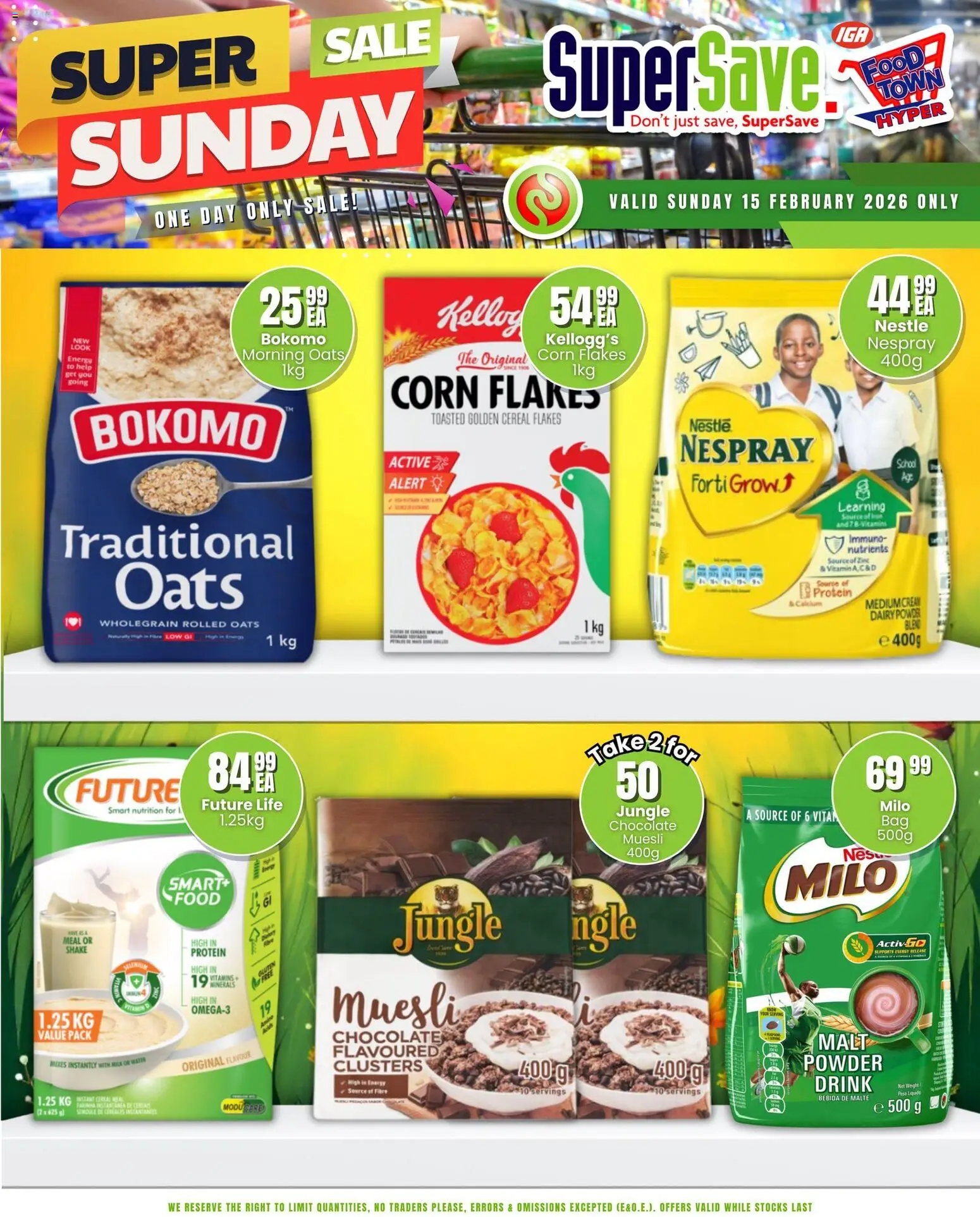 New Super Save catalogue – valid from 15.02.2026 | Page: 4 | Products: Corn, Detergente líquido, Cream, Water New Super Save catalogue – valid from 15.02.2026 | Page: 4 | Products: Corn, Detergente líquido, Cream, Water