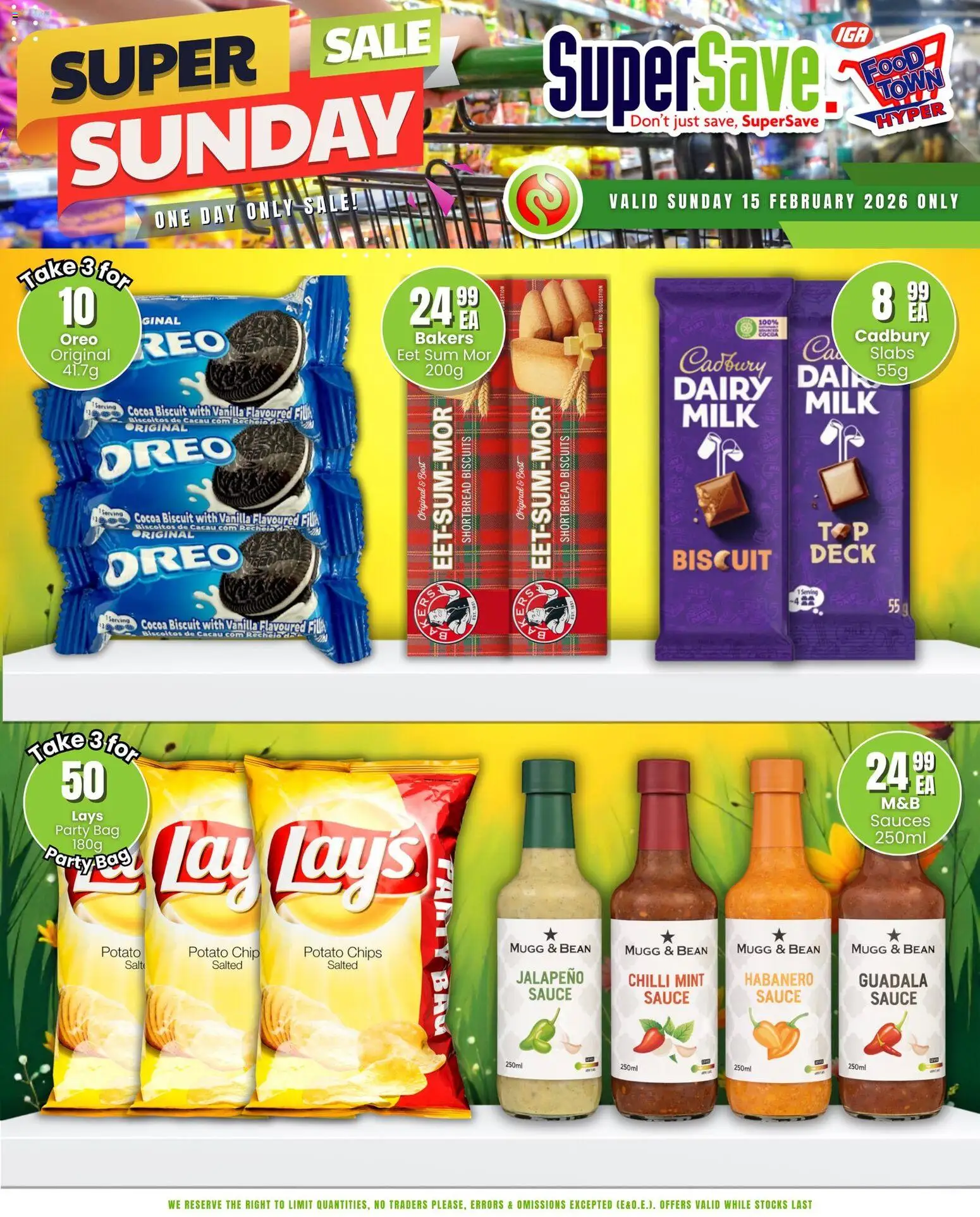 New Super Save catalogue – valid from 15.02.2026 | Page: 5 | Products: Milk, Chips, Salt, Chilli New Super Save catalogue – valid from 15.02.2026 | Page: 5 | Products: Milk, Chips, Salt, Chilli