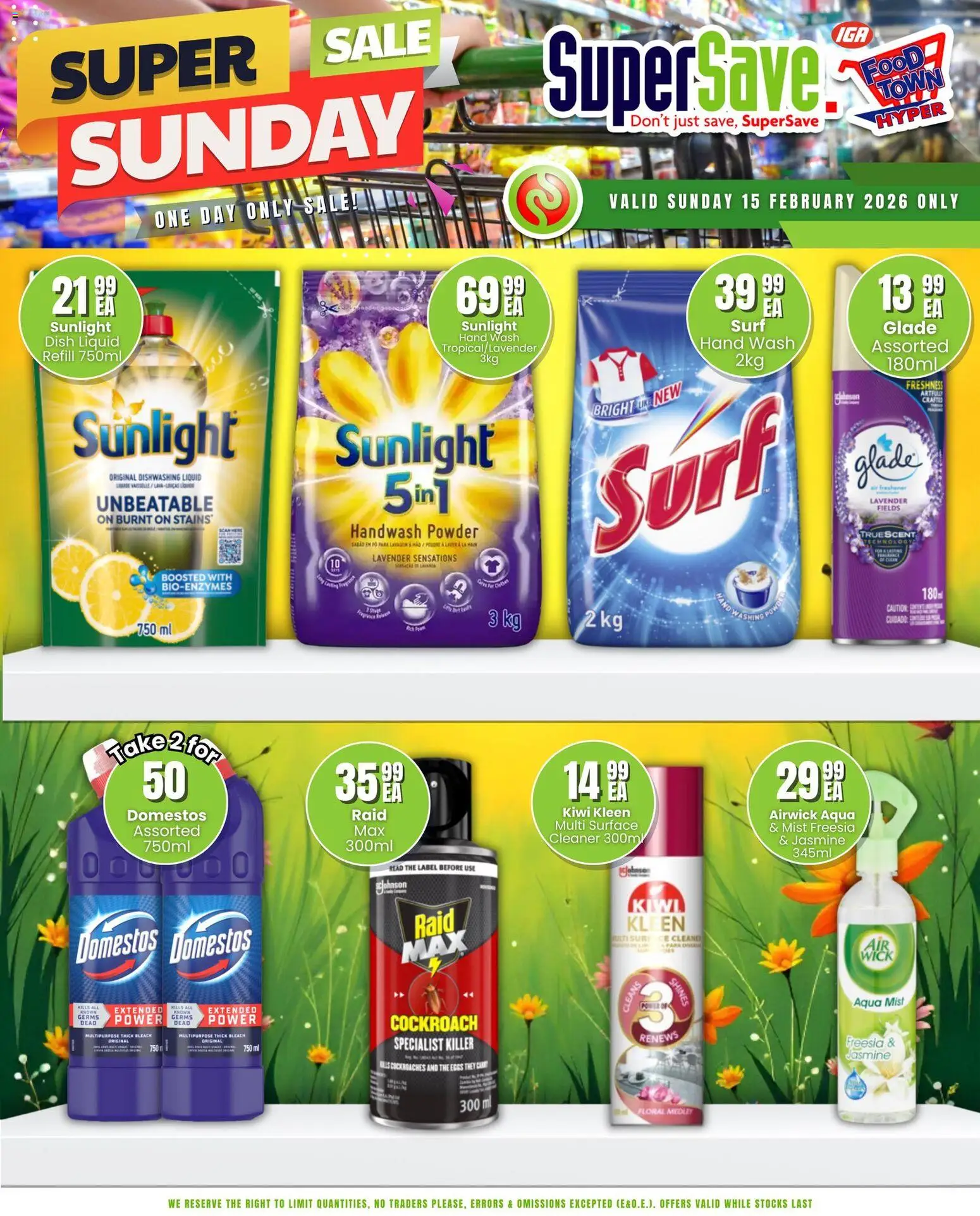 New Super Save catalogue – valid from 15.02.2026 | Page: 9 | Products: Handwash, Eggs, Powder, Kiwi New Super Save catalogue – valid from 15.02.2026 | Page: 9 | Products: Handwash, Eggs, Powder, Kiwi