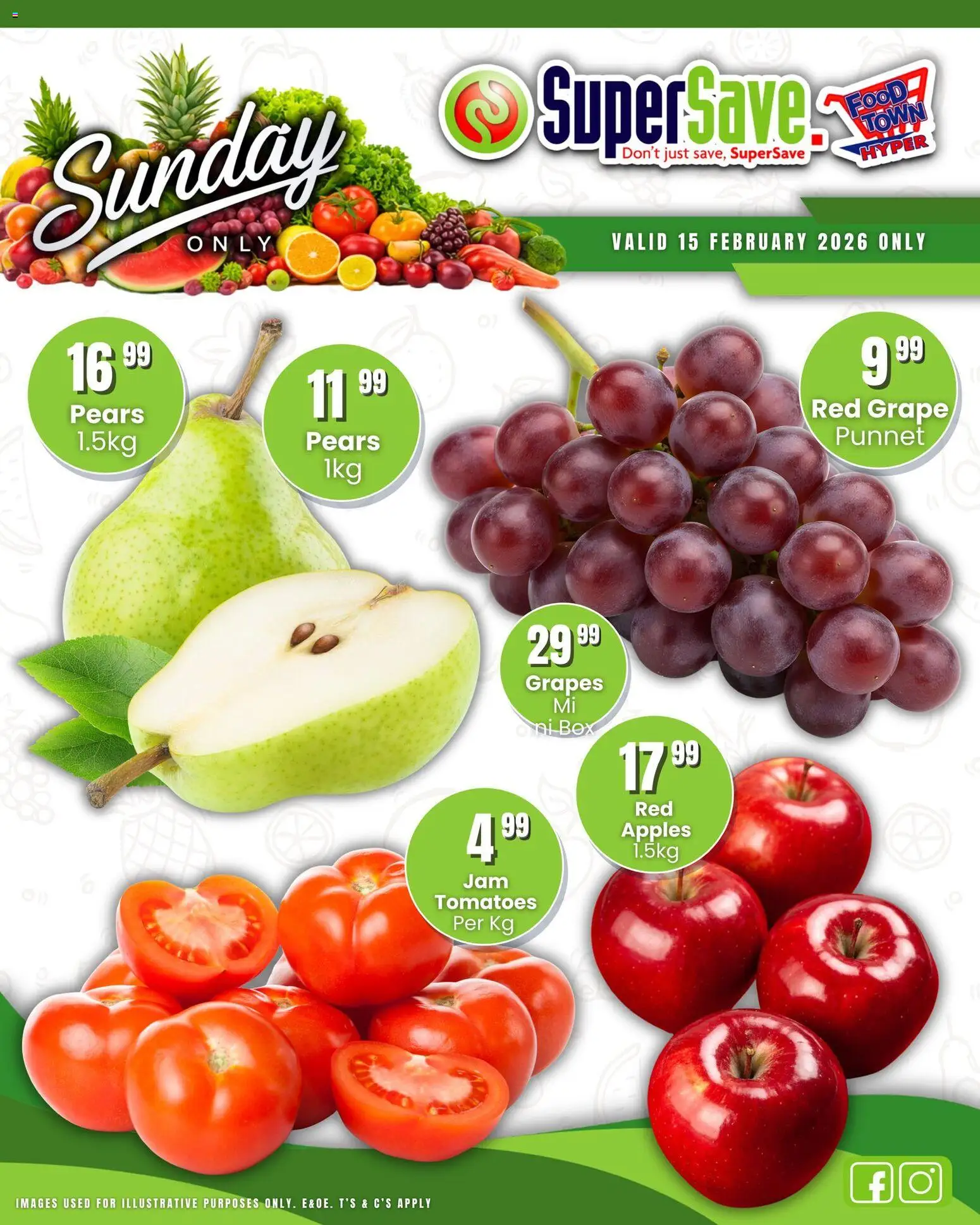 New Super Save catalogue – valid from 15.02.2026 | Page: 2 | Products: Pears, Box, Apples, Tomatoes New Super Save catalogue – valid from 15.02.2026 | Page: 2 | Products: Pears, Box, Apples, Tomatoes