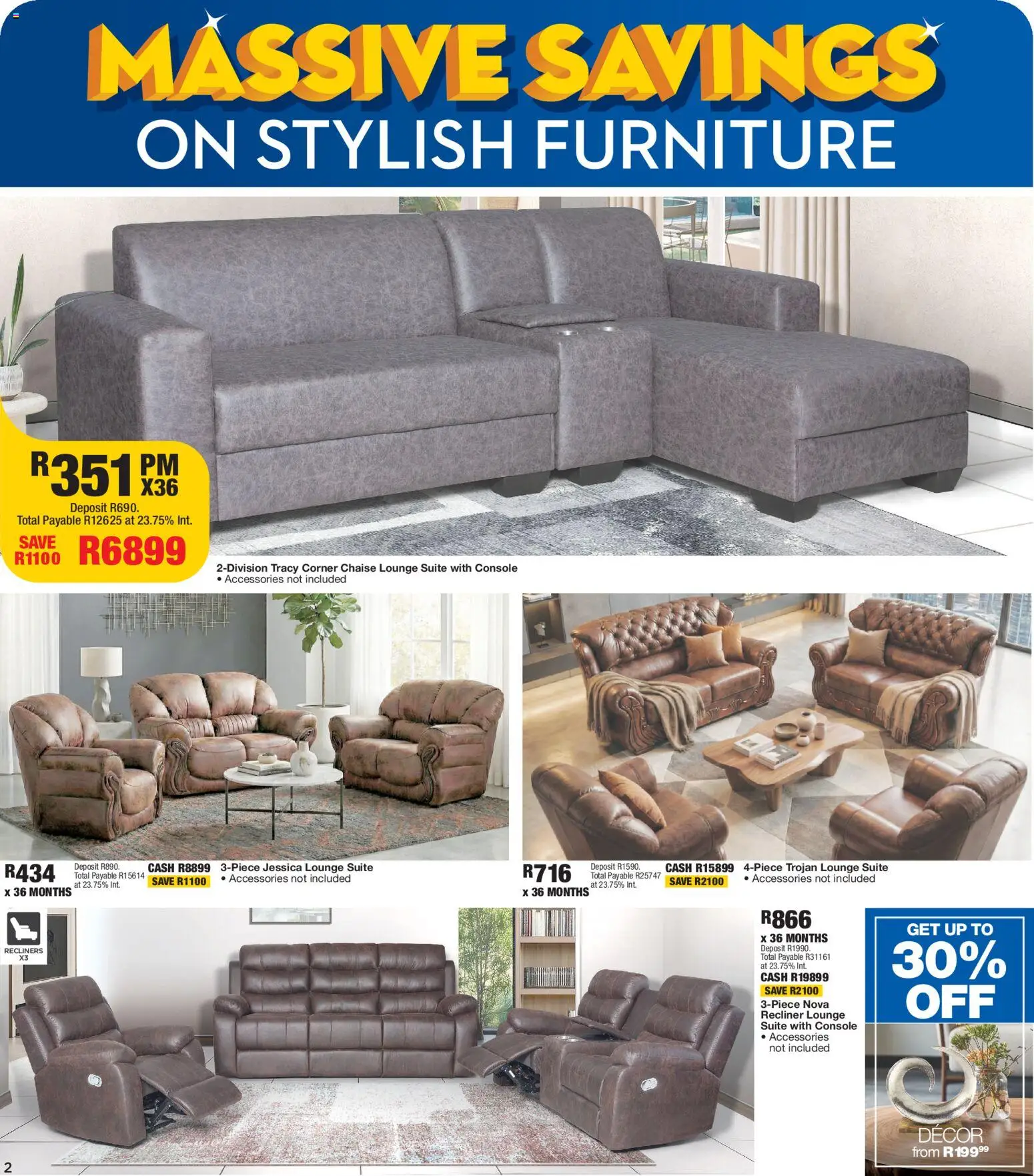 New OK Furniture catalogue – valid from 16.02.2026 | Page: 2 | Products: Lounge suite, Chaise