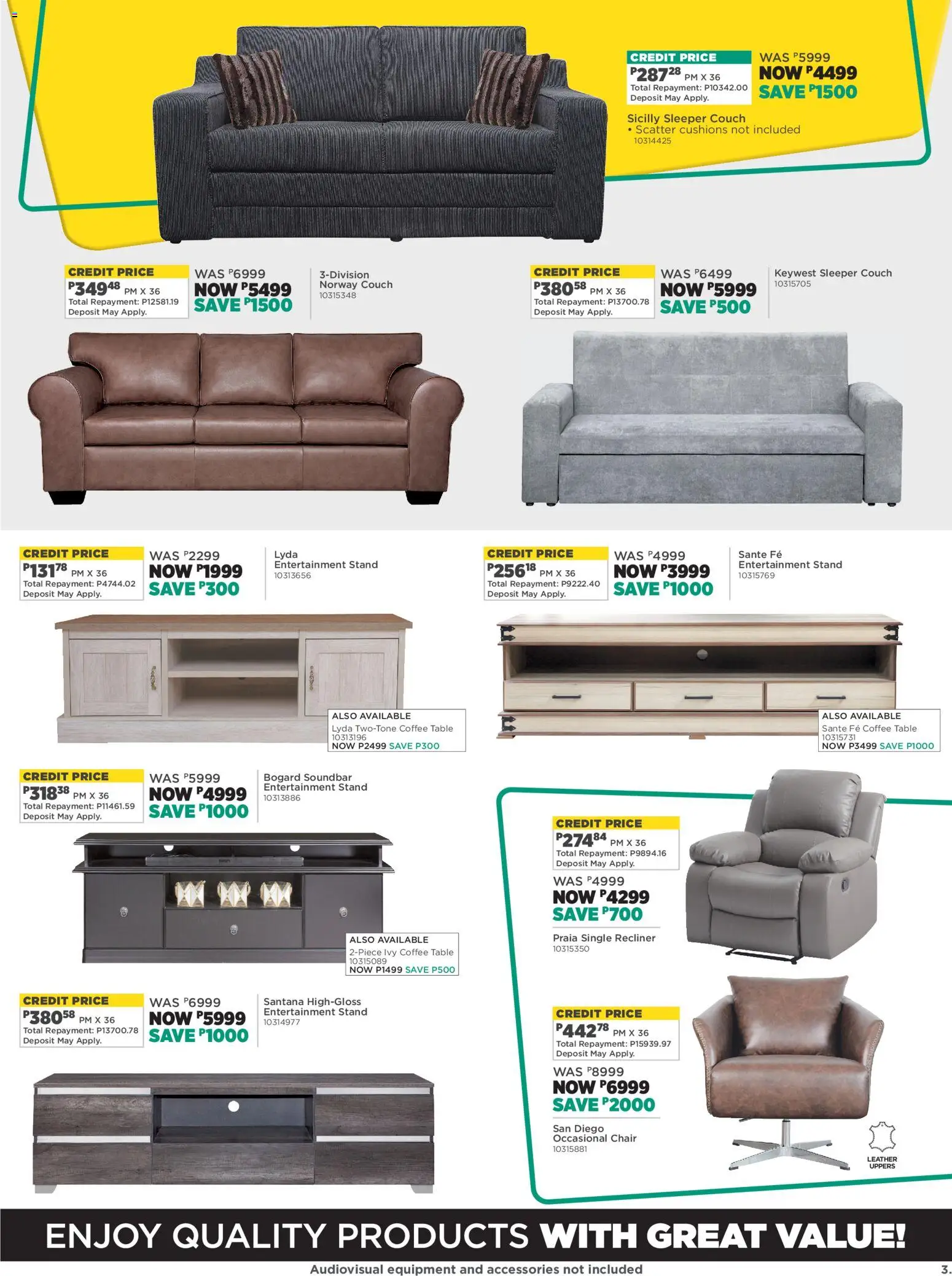 New House and Home catalogue – valid from 16.02.2026 | Page: 3 | Products: Couch, Table, Soundbar, Coffee New House and Home catalogue – valid from 16.02.2026 | Page: 3 | Products: Couch, Table, Soundbar, Coffee