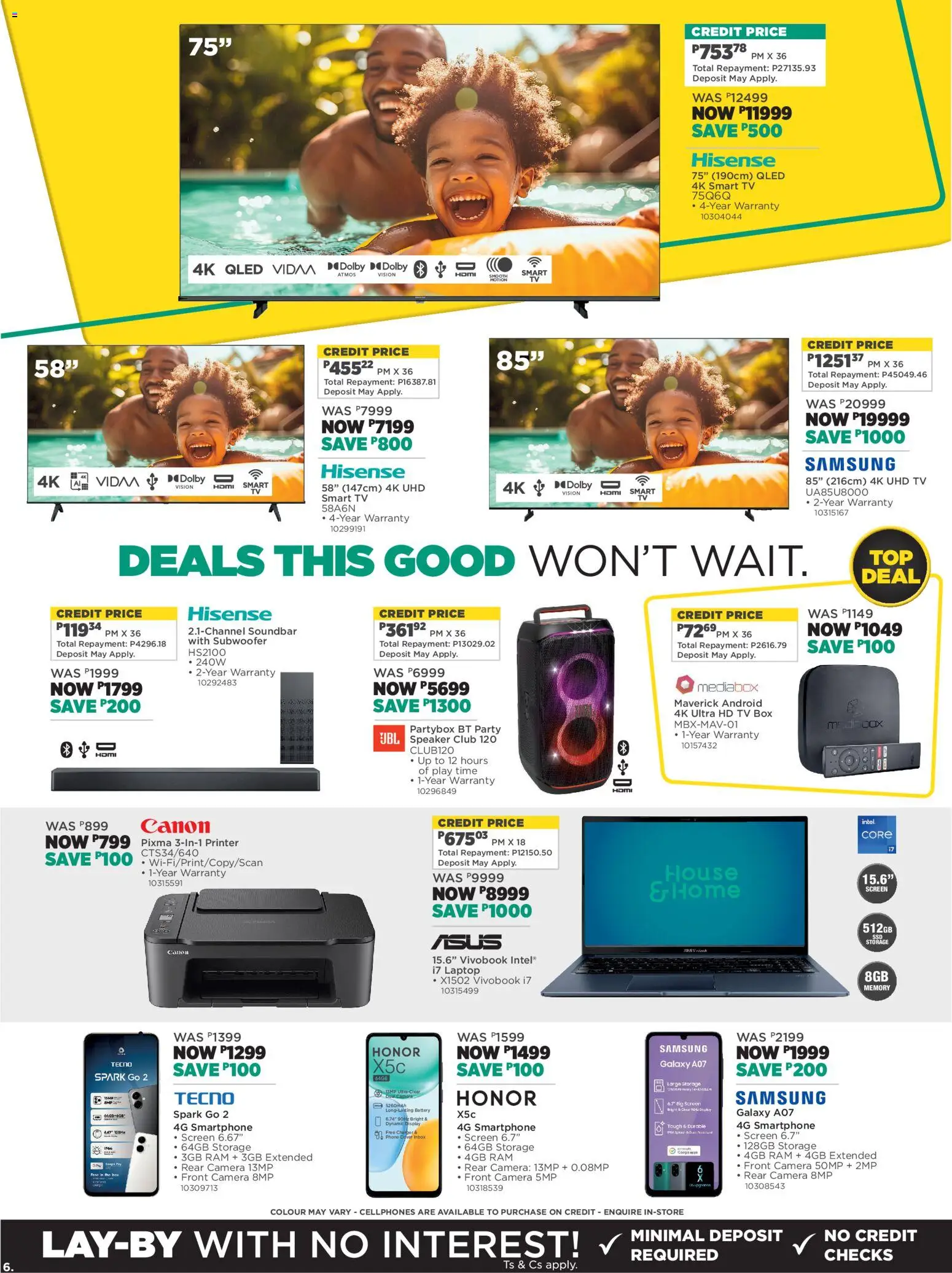 New House and Home catalogue – valid from 16.02.2026 | Page: 6 | Products: Cover, Phone, Box, Soundbar New House and Home catalogue – valid from 16.02.2026 | Page: 6 | Products: Cover, Phone, Box, Soundbar