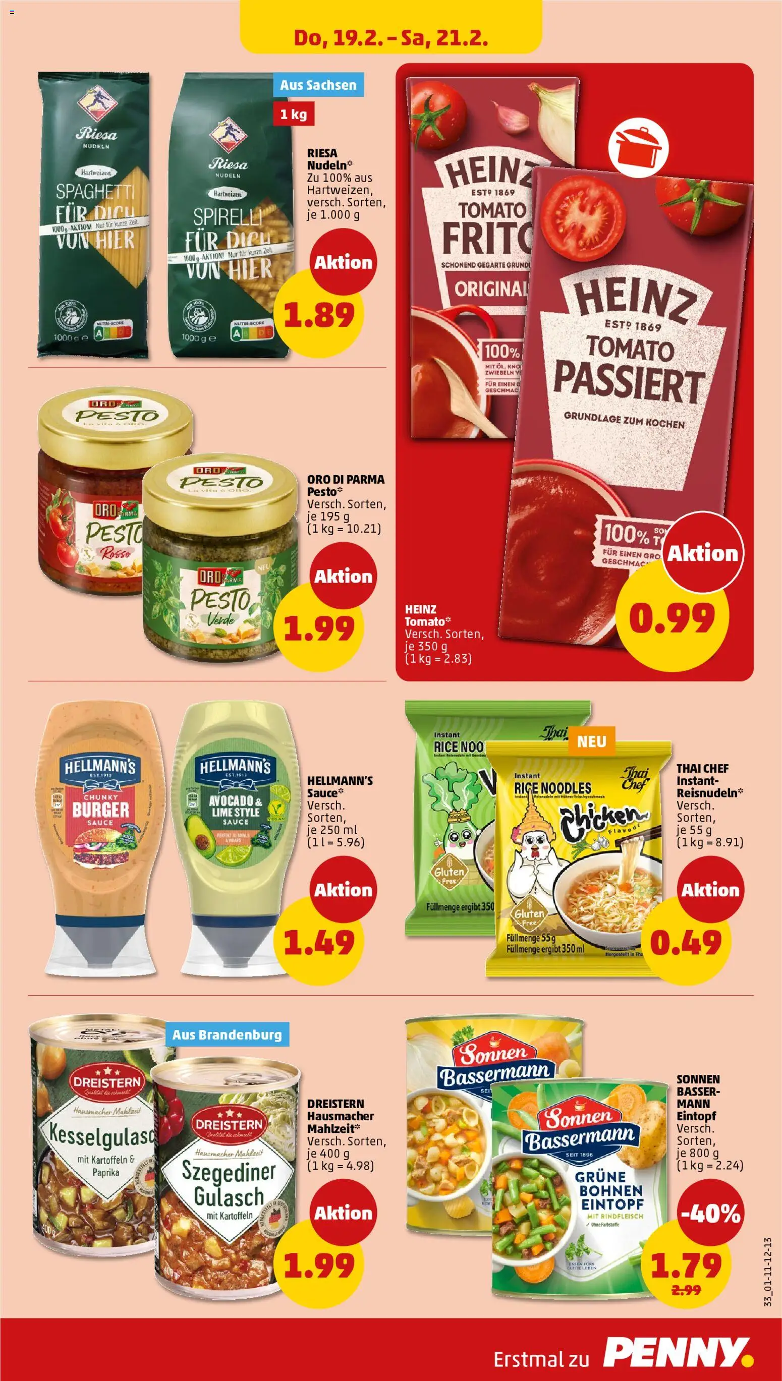 Penny Prospekt 	 – gültig ab 16.02.2026 | Seite: 35 | Produkte: Burger, Oro di parma, Avocado, Rindfleisch