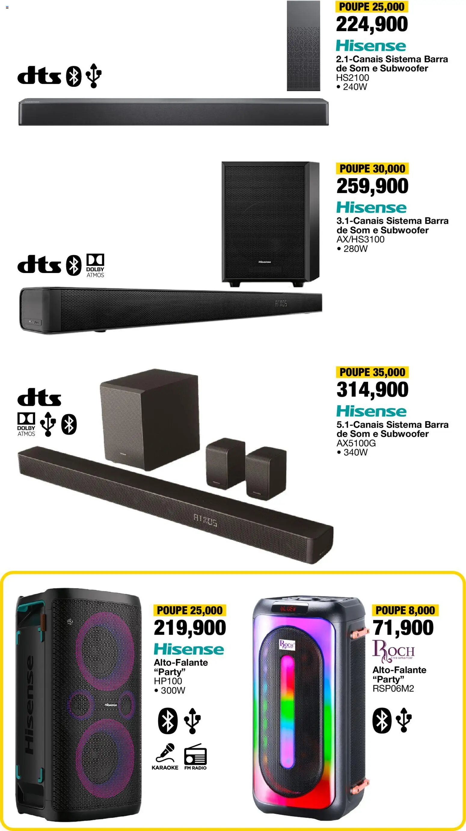 New OK Furniture catalogue – valid from 16.02.2026 | Page: 10 | Products: Radio, Subwoofer