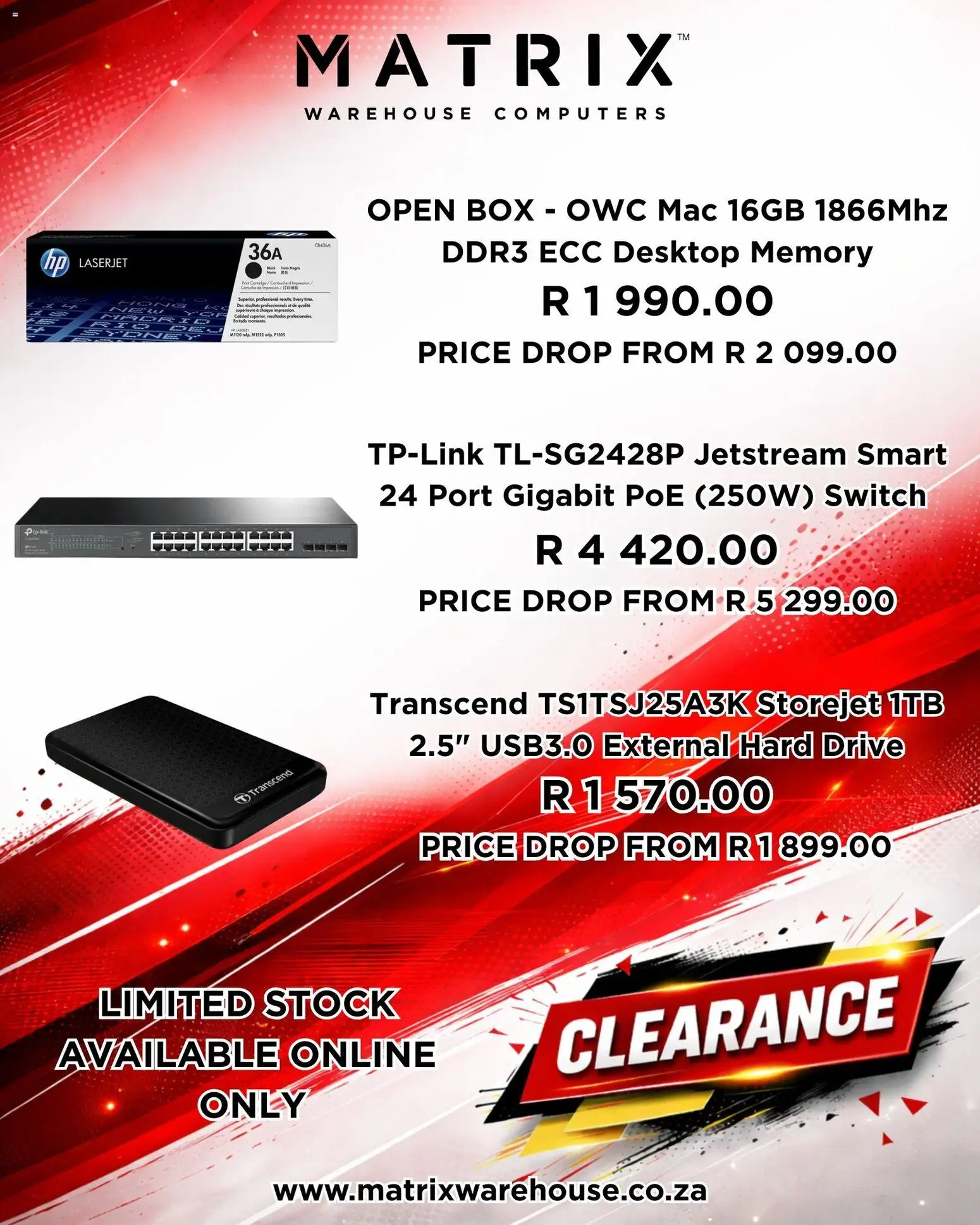 Matrix Warehouse Clearance Specials (from Thursday 19/02/2026) Online 1