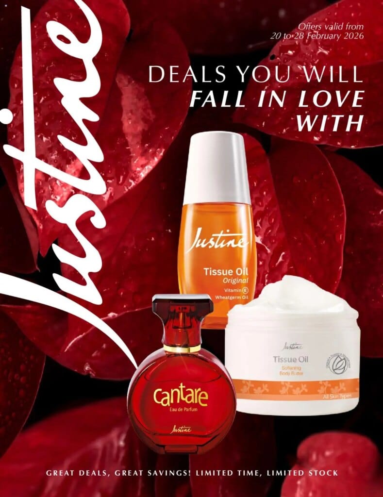 Justine – Deals You Will Fall In Love With (20/02/2026 – 28/02/2026) Online