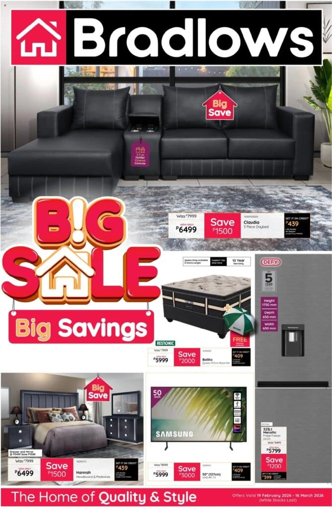 Bradlows Botswana Catalogue (19/02/2026 – 16/03/2026) Online