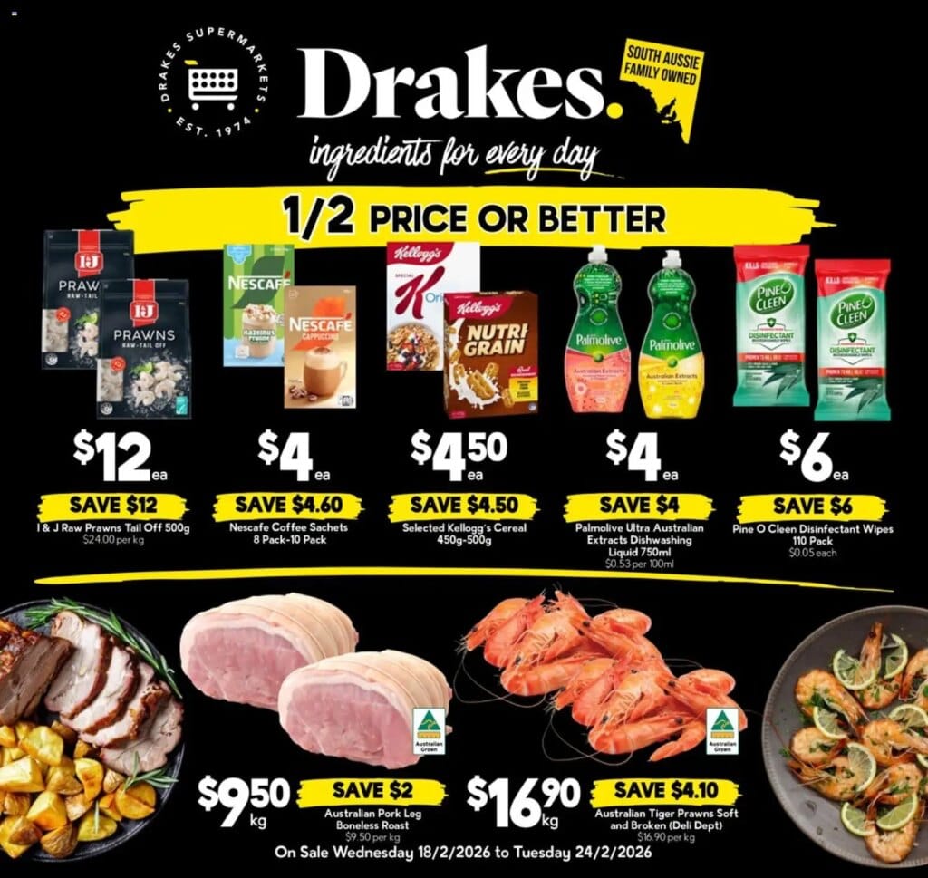 Drakes weekly specials catalogue from 18/02/2026
