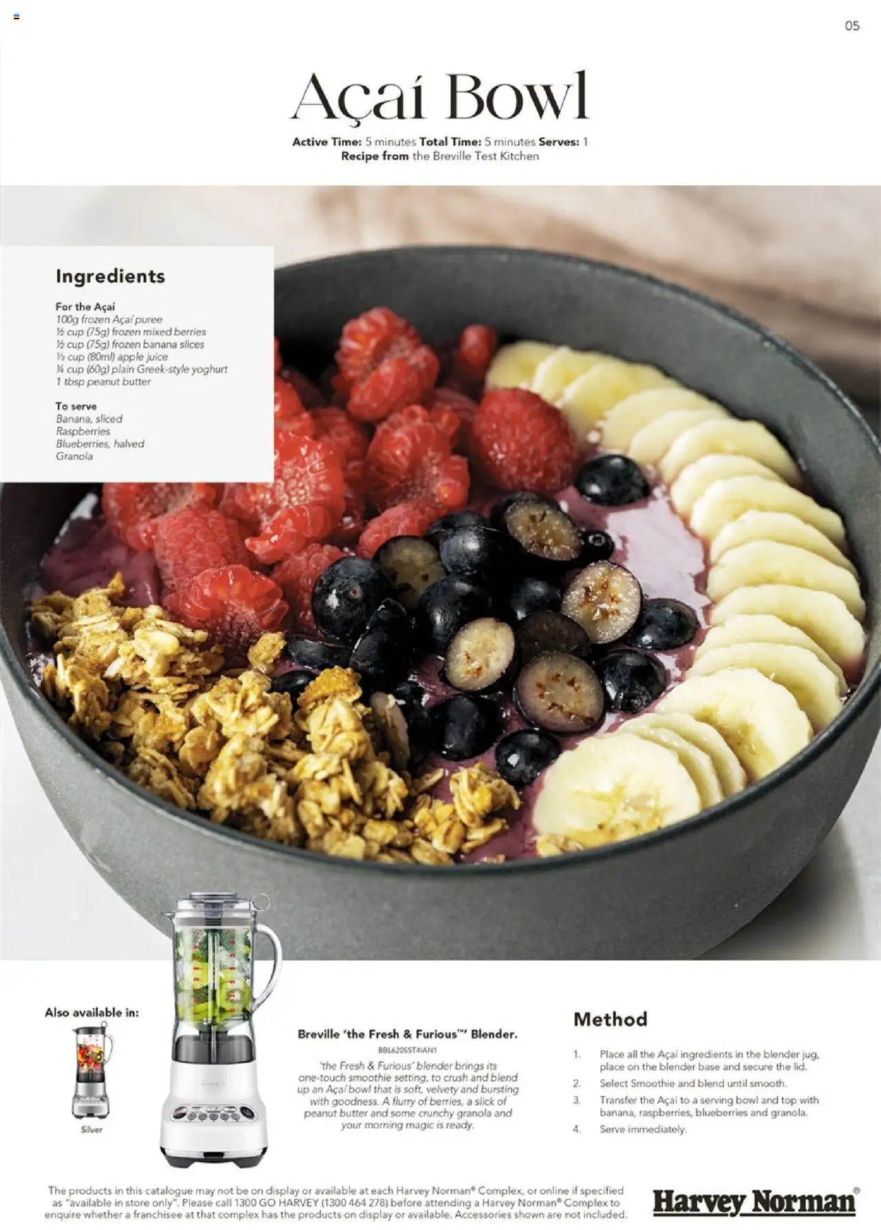 Harvey Norman catalogue - valid from 11.08.2025 | Page: 5 | Products: Butter, Granola, Juice, Blueberries Harvey Norman catalogue - valid from 11.08.2025 | Page: 5 | Products: Butter, Granola, Juice, Blueberries