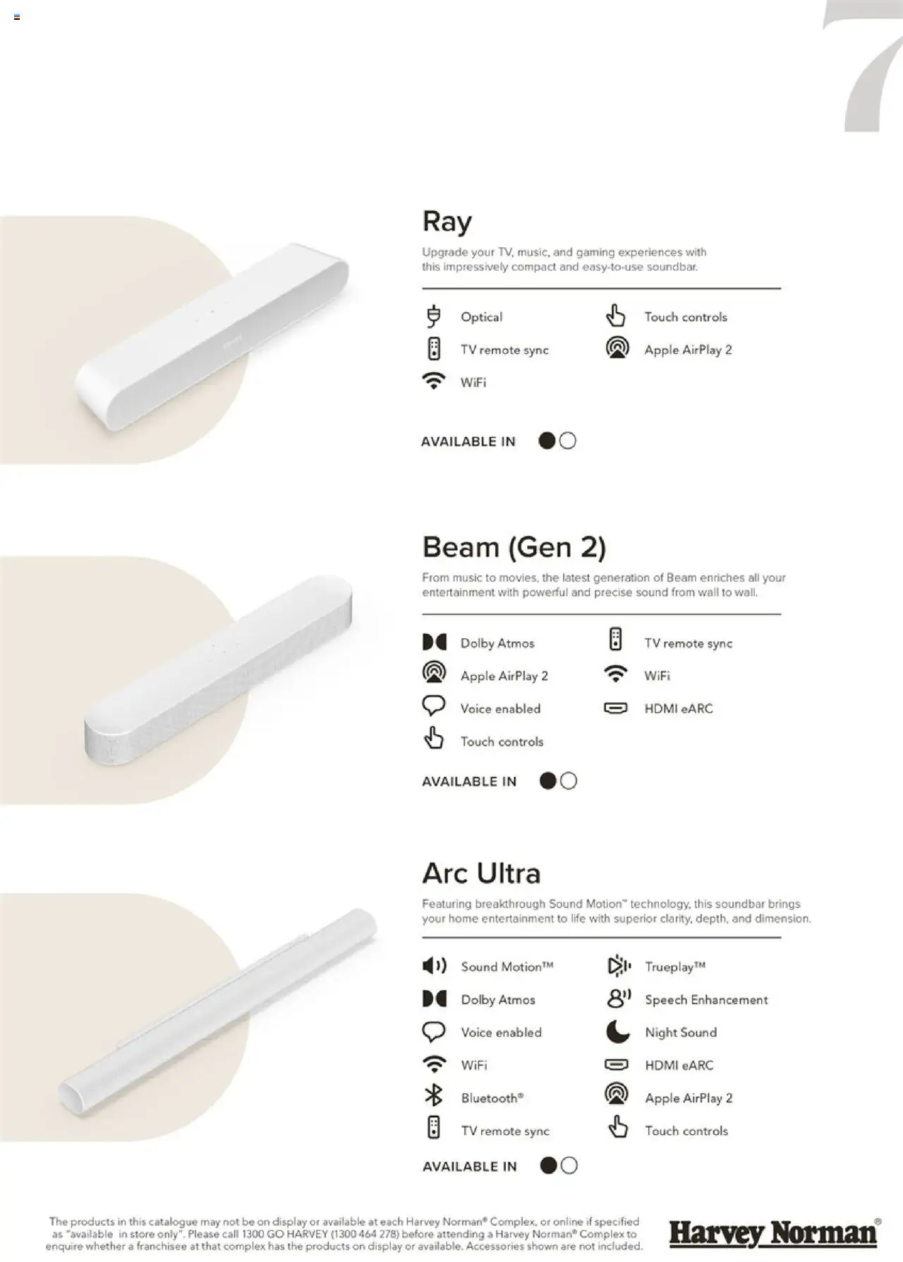 Harvey Norman catalogue - valid from 27.09.2025 | Page: 7 | Products: Accessories, Tv Harvey Norman catalogue - valid from 27.09.2025 | Page: 7 | Products: Accessories, Tv