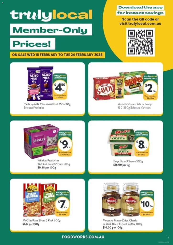 Foodworks Truly Local – 18/02/2026 > weekly / monthly specials