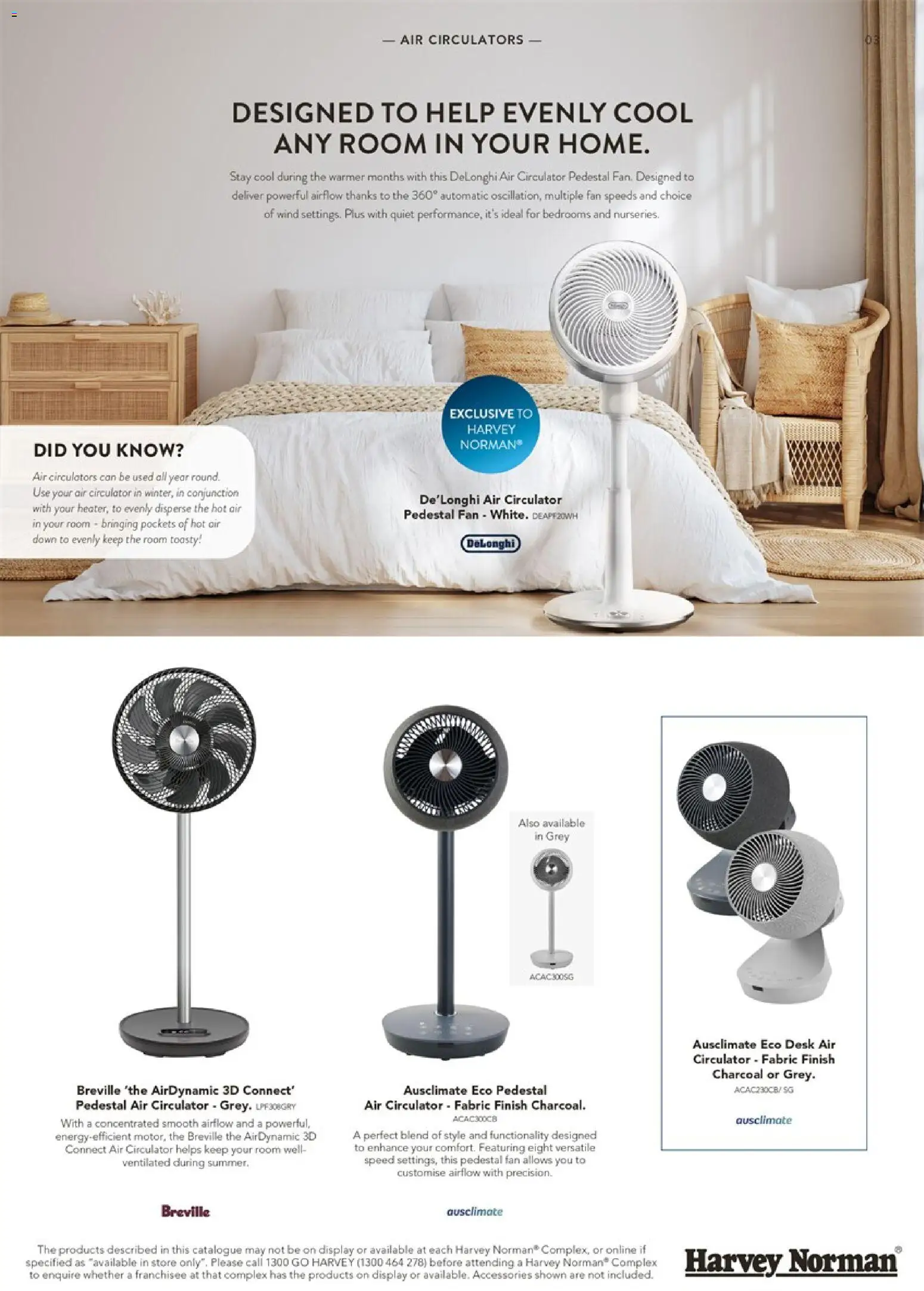 Harvey Norman catalogue - valid from 30.10.2025 | Page: 3 | Products: Desk, Accessories, Fan Harvey Norman catalogue - valid from 30.10.2025 | Page: 3 | Products: Desk, Accessories, Fan