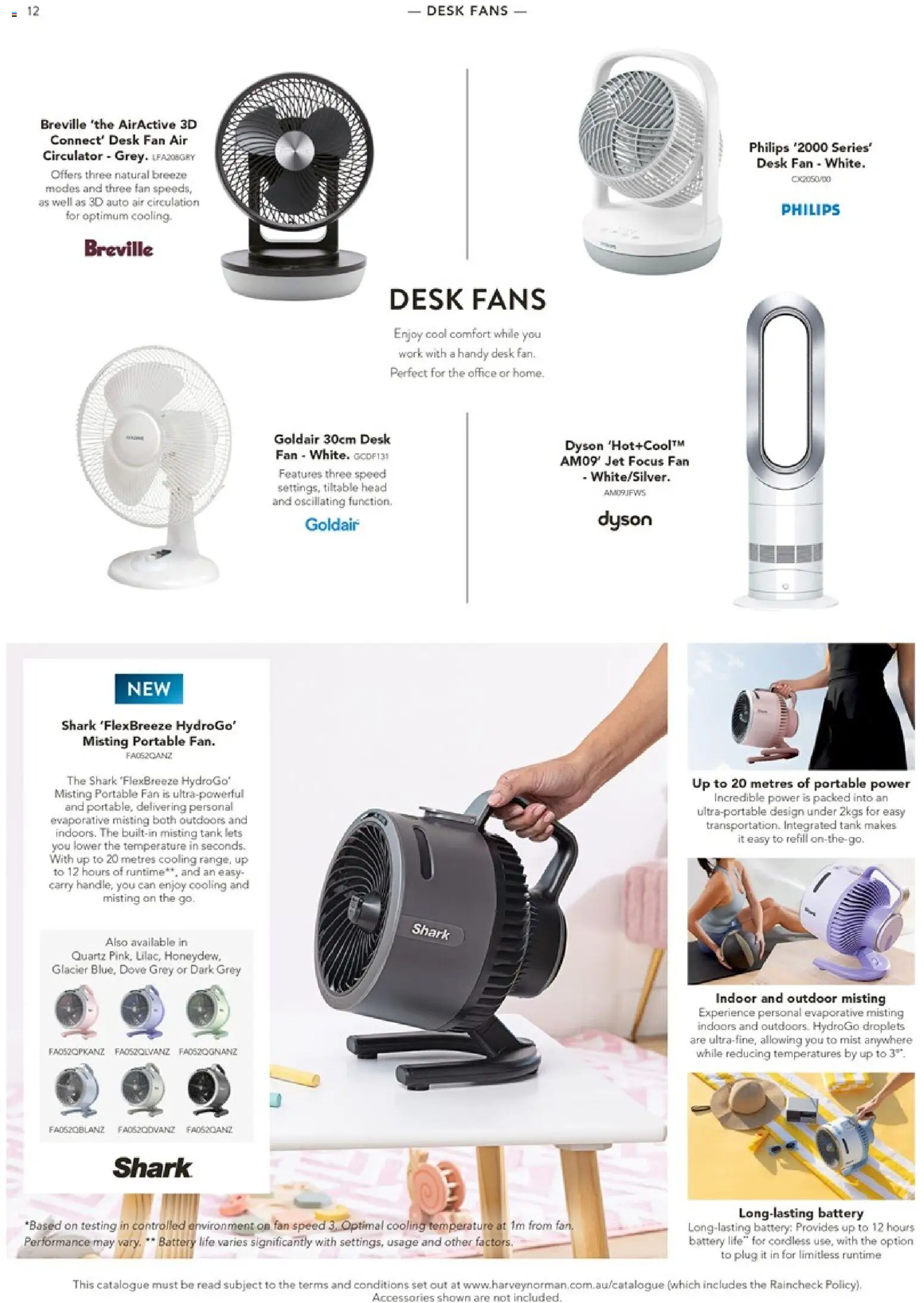 Harvey Norman catalogue - valid from 30.10.2025 | Page: 12 | Products: Desk, Battery, Portable, Fan Harvey Norman catalogue - valid from 30.10.2025 | Page: 12 | Products: Desk, Battery, Portable, Fan