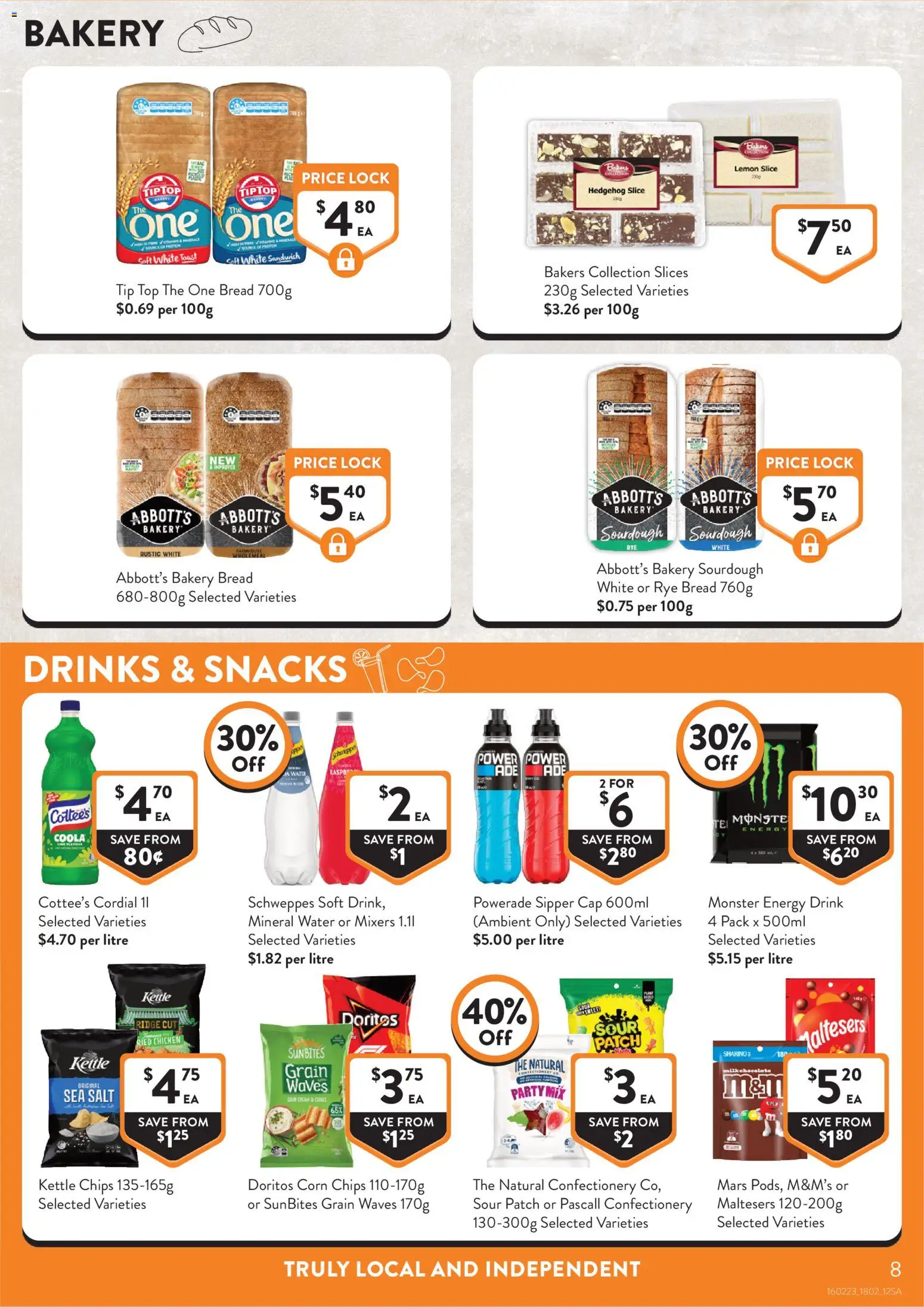 Foodworks catalogue - valid from 18.02.2026 | Page: 8 | Products: Energy drink, Chicken, Rye, Bakery Foodworks catalogue - valid from 18.02.2026 | Page: 8 | Products: Energy drink, Chicken, Rye, Bakery