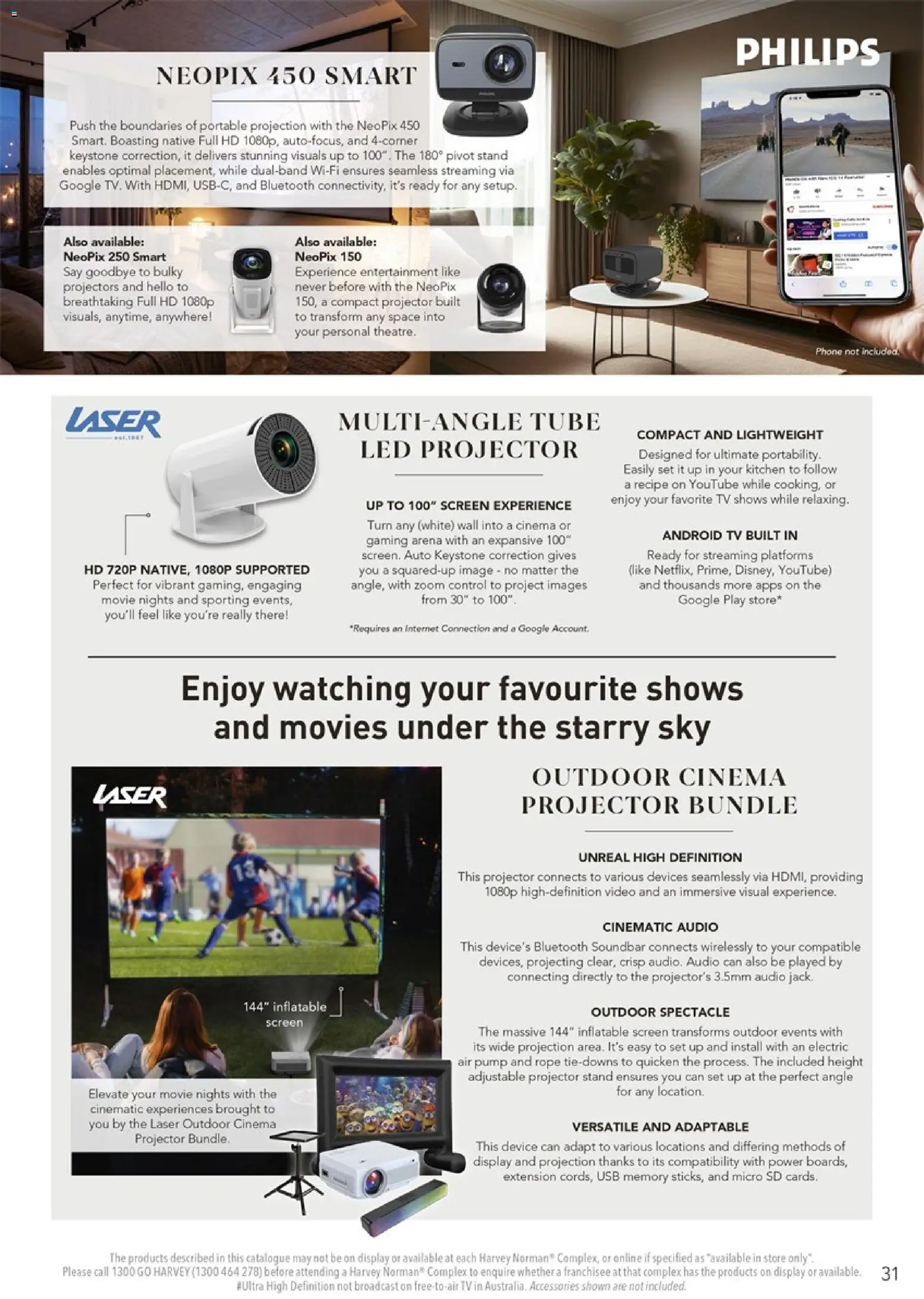 Harvey Norman catalogue - valid from 05.12.2025 | Page: 31 | Products: Native, Phone, Projector, Screen