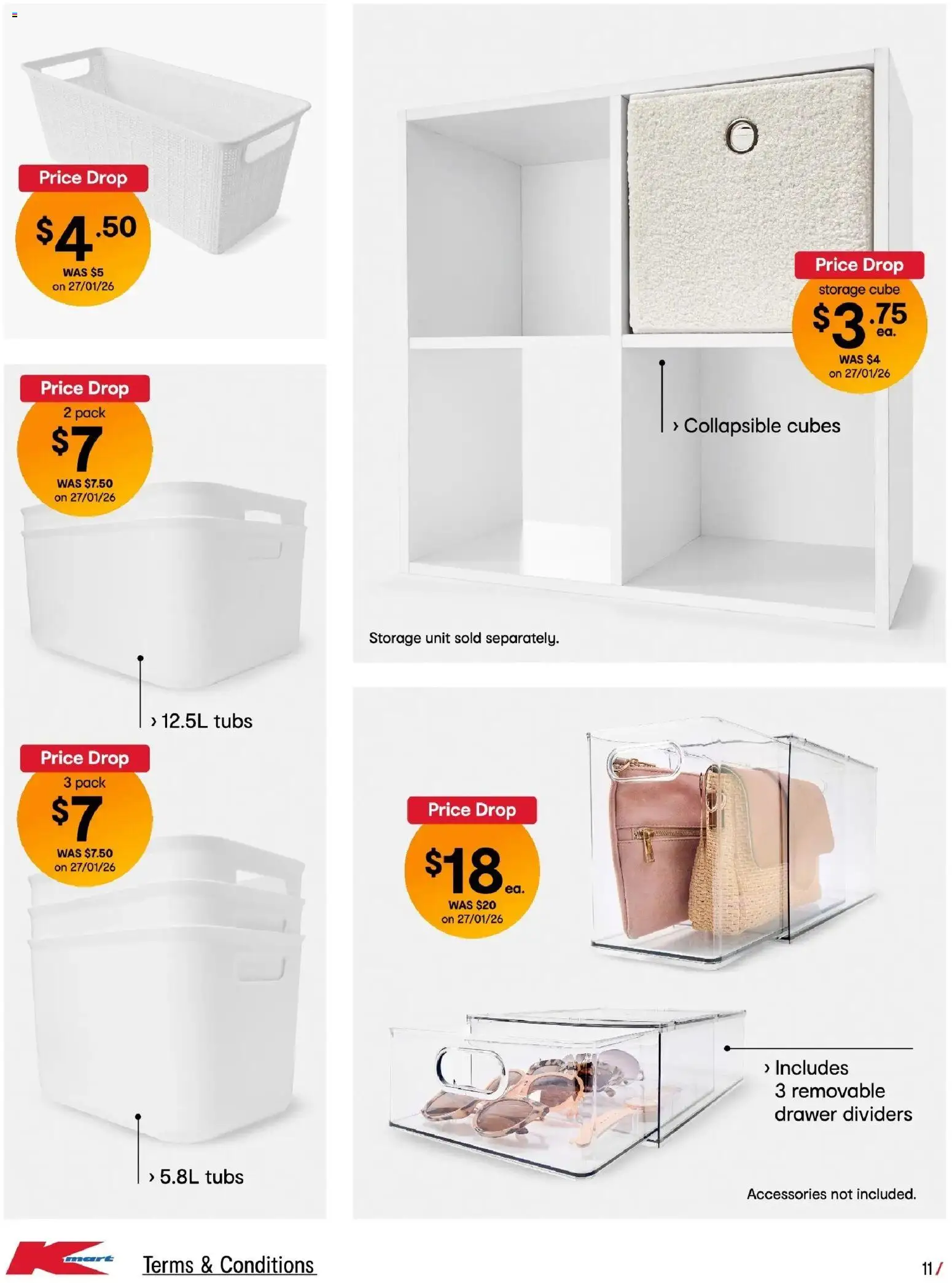 Kmart catalogue - valid from 05.02.2026 | Page: 11 | Products: Drawer, Accessories