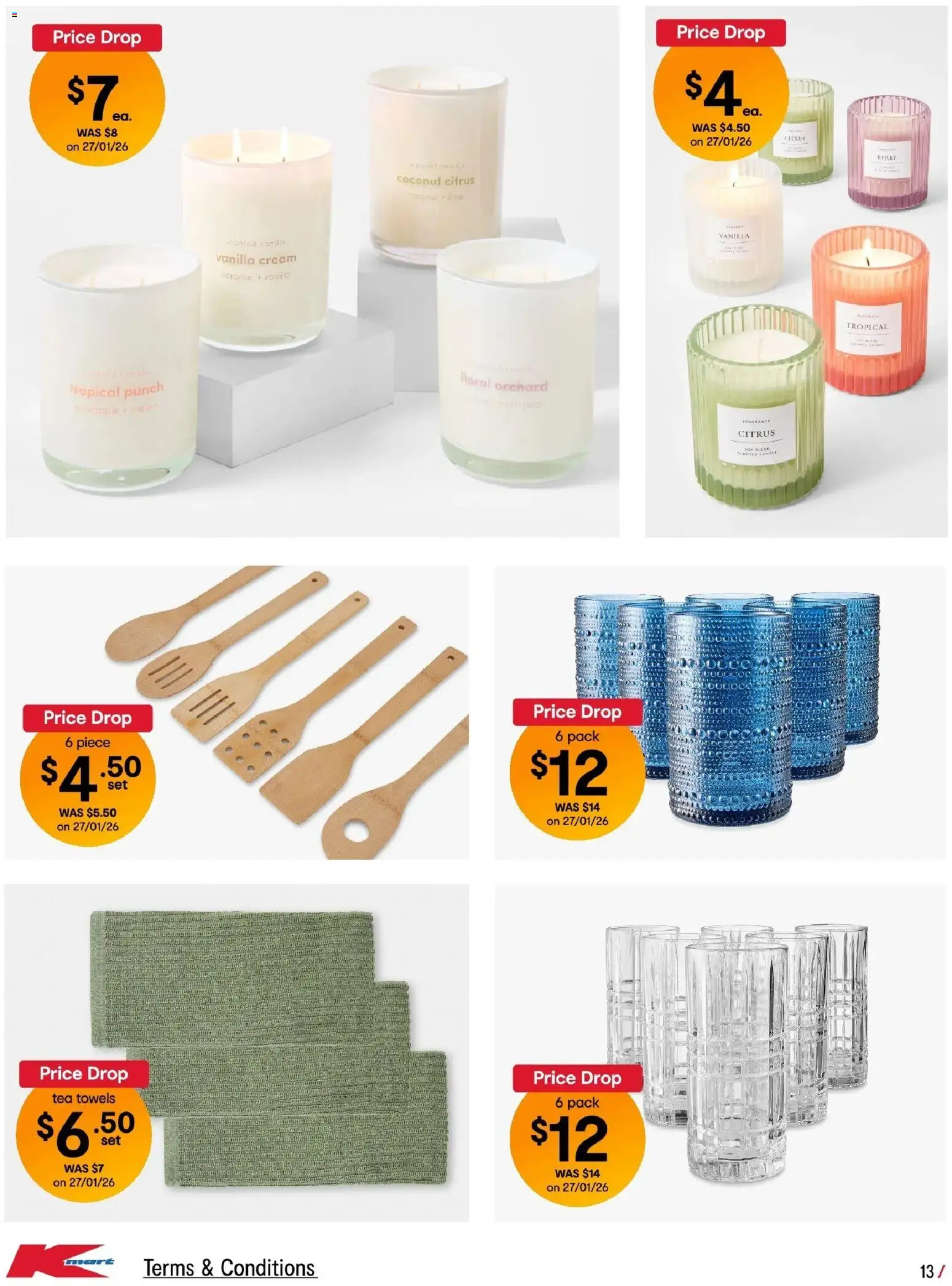 Kmart catalogue - valid from 05.02.2026 | Page: 13 | Products: Floral, Towels, Melon, Cream