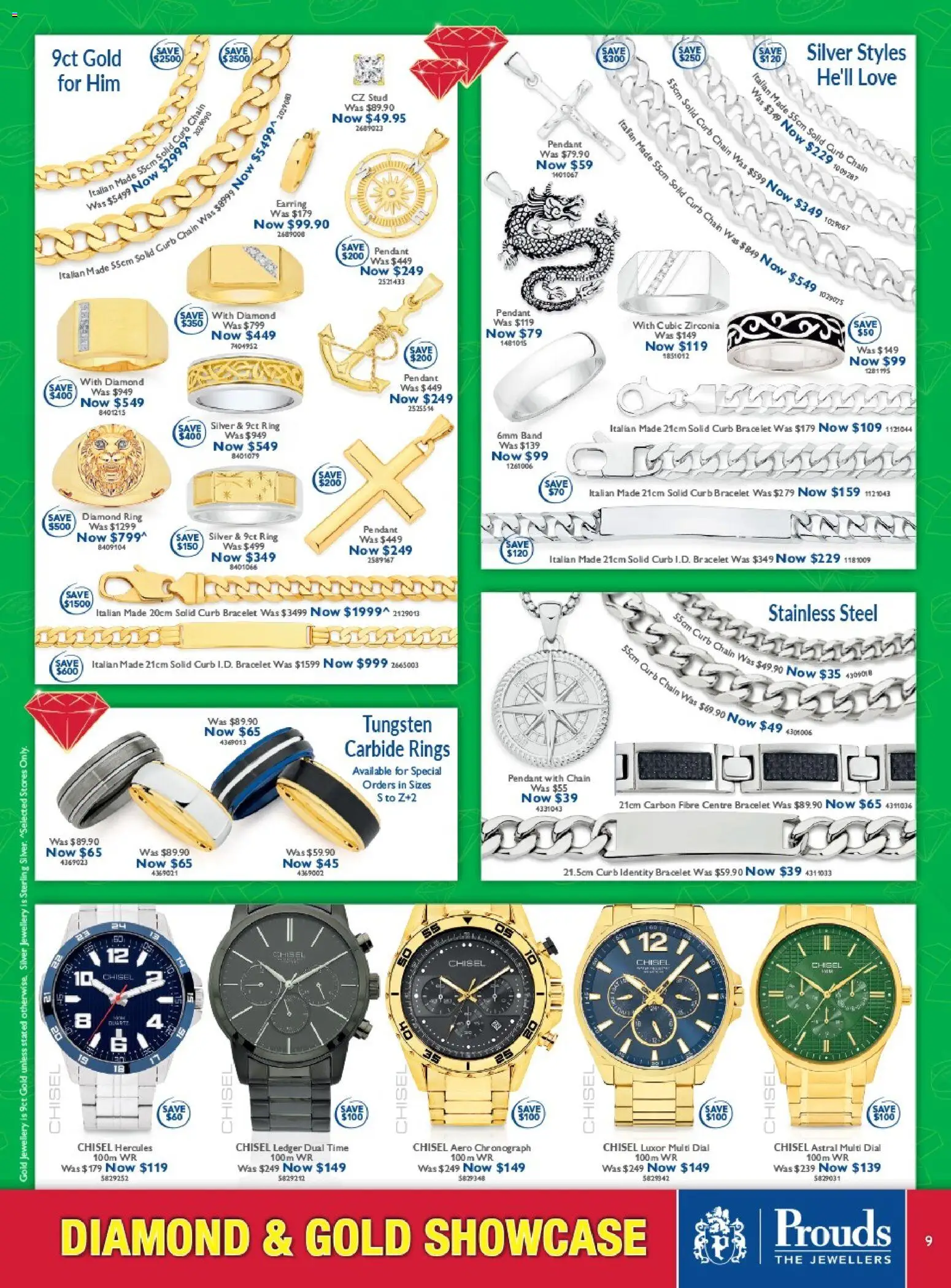 Prouds The Jewellers catalogue - valid from 16.02.2026 | Page: 9 | Products: Bracelet, Chain, Diamond, Jewellery