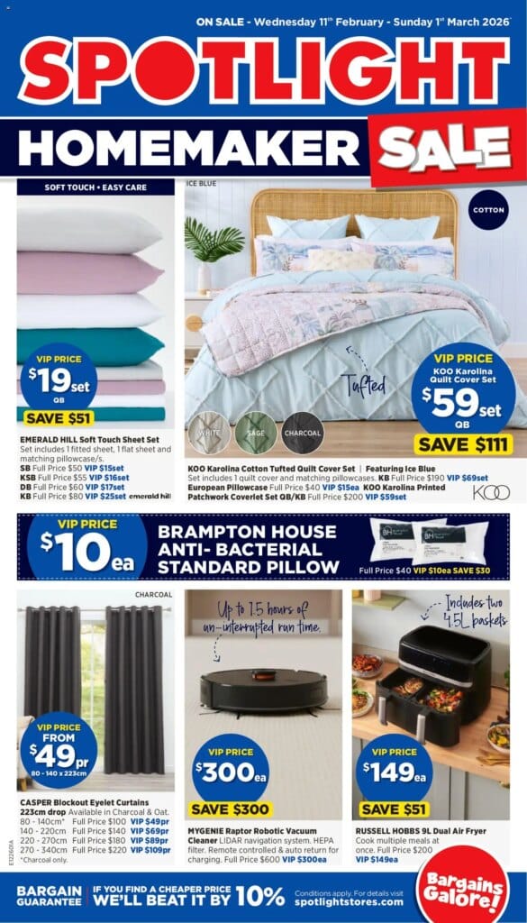 ﻿Spotlight catalogue valid from 11/02/2026 > Online Australia