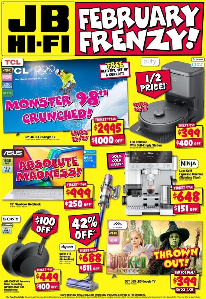 JB Hi-Fi Catalogue  – 19/02/2026 > weekly / monthly specials