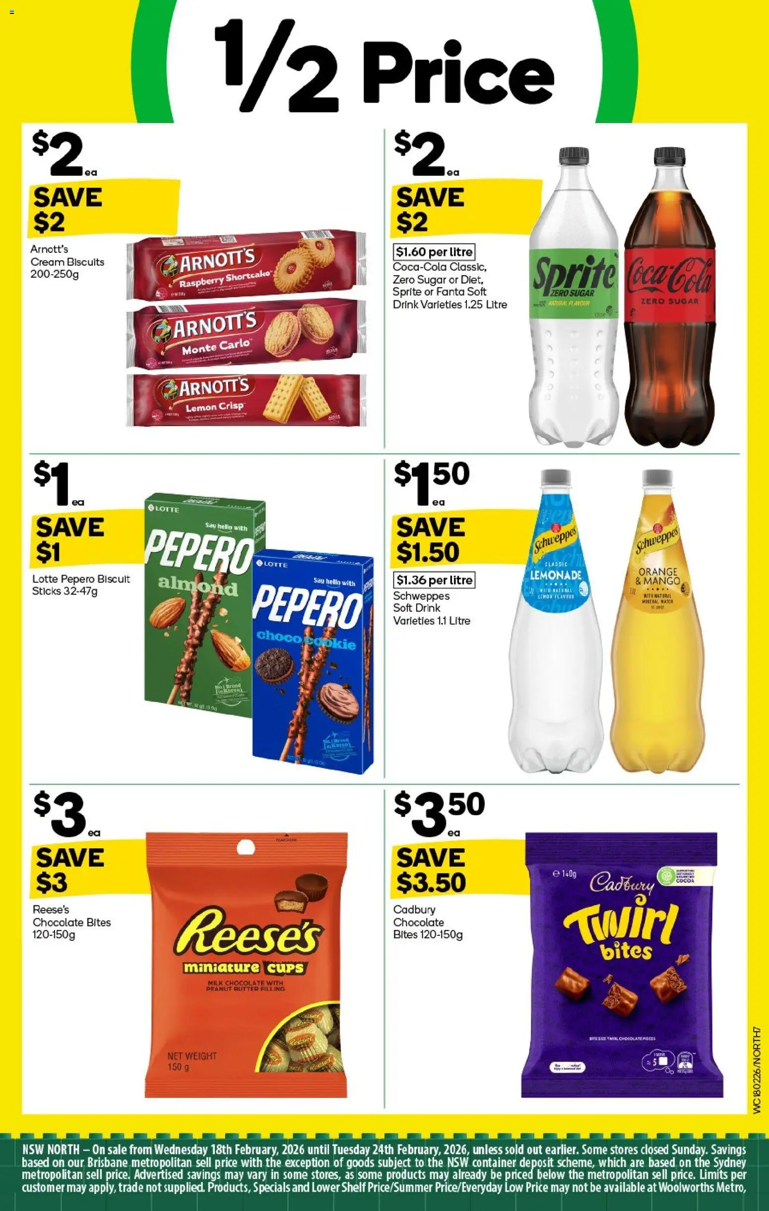 Woolworths catalogue - valid from 18.02.2026 | Page: 7 | Products: Cream, Biscuits, Water, Sugar